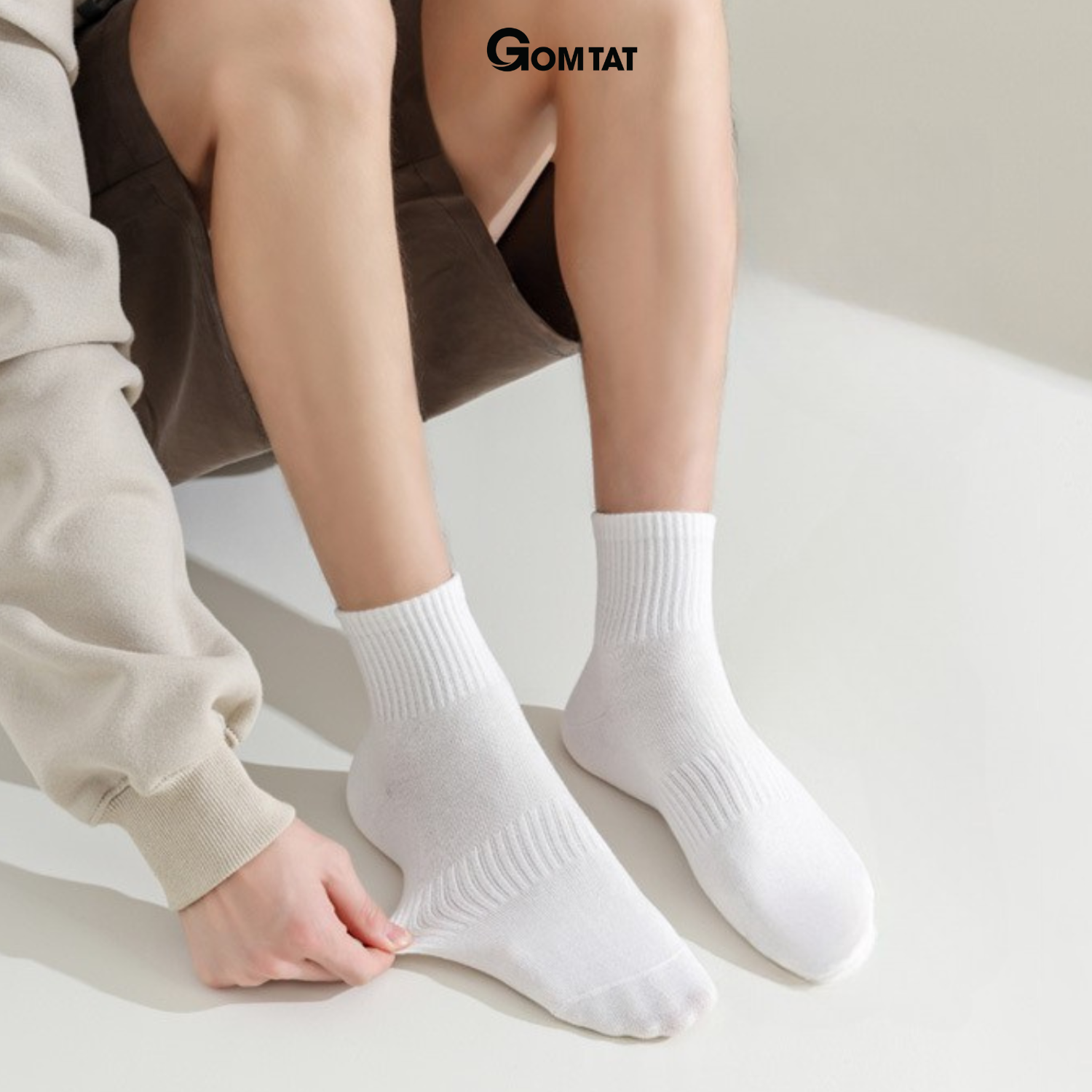 Combo tất trơn cổ cao/trung/ngắn GOMTAT, tất thể thao basic chất cotton thoáng khí - OAS-1704_thumbnail_2