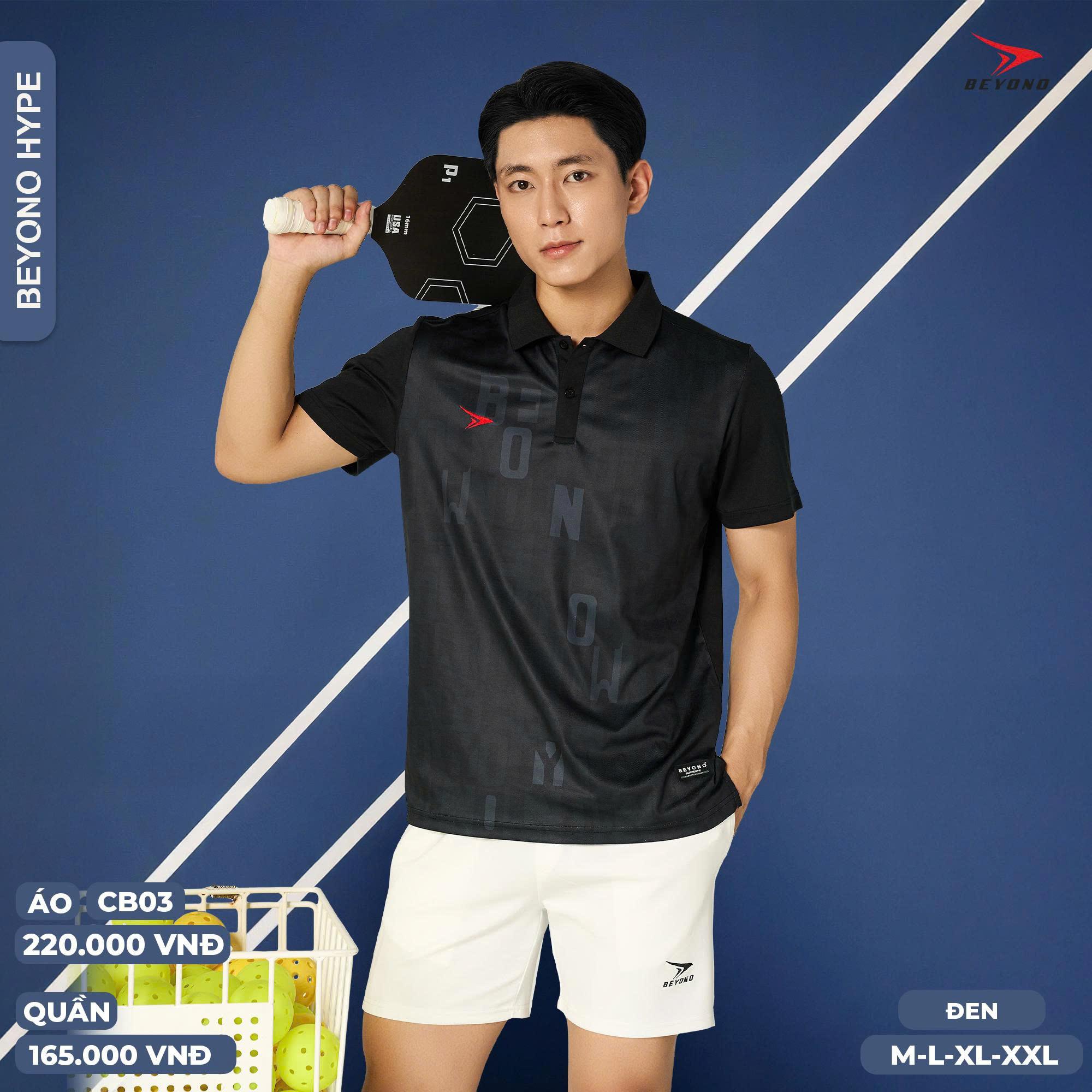 Áo Pickleball Cầu Lông Beyono Hype CB03 Thun Mè Thoáng Mát Thể Thao Đương Đại_thumbnail_3