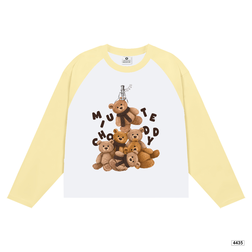Áo thun tay dài form boxy hội gấu bông Miucho 4435_thumbnail_9