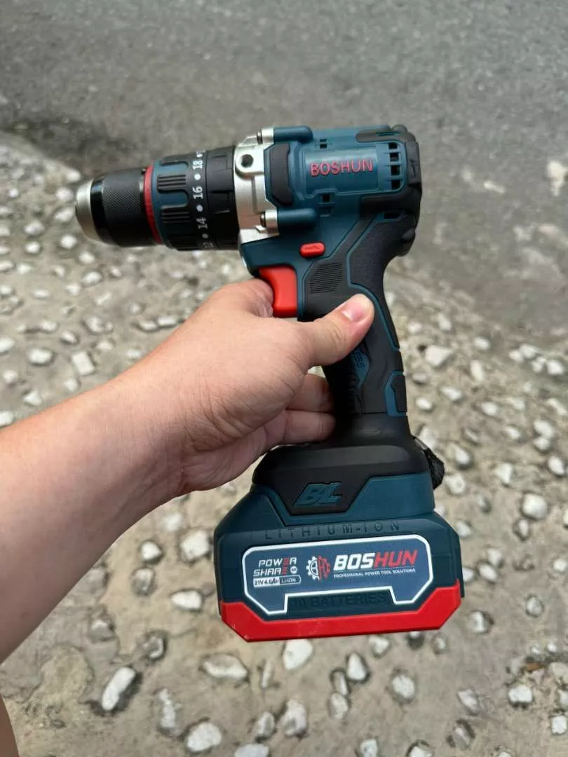 Máy Khoan Pin 3 Chức Năng BOSSUN M21B-ID1390NBL – Đầu kẹp 13mm, Không Chổi Than, Khoan Tường Sắt Gỗ   _thumbnail_4