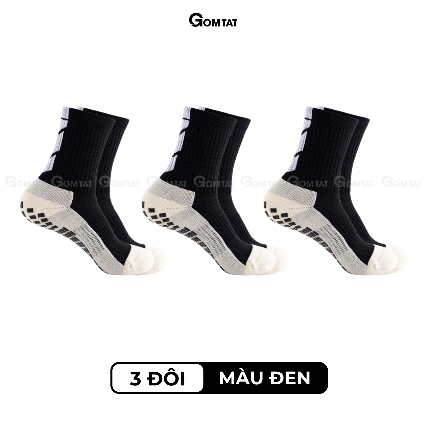 Combo tất thể thao nam đá bóng GOMTAT, chất liệu cotton, silicon chống trượt - TIA-DB-506_thumbnail_1