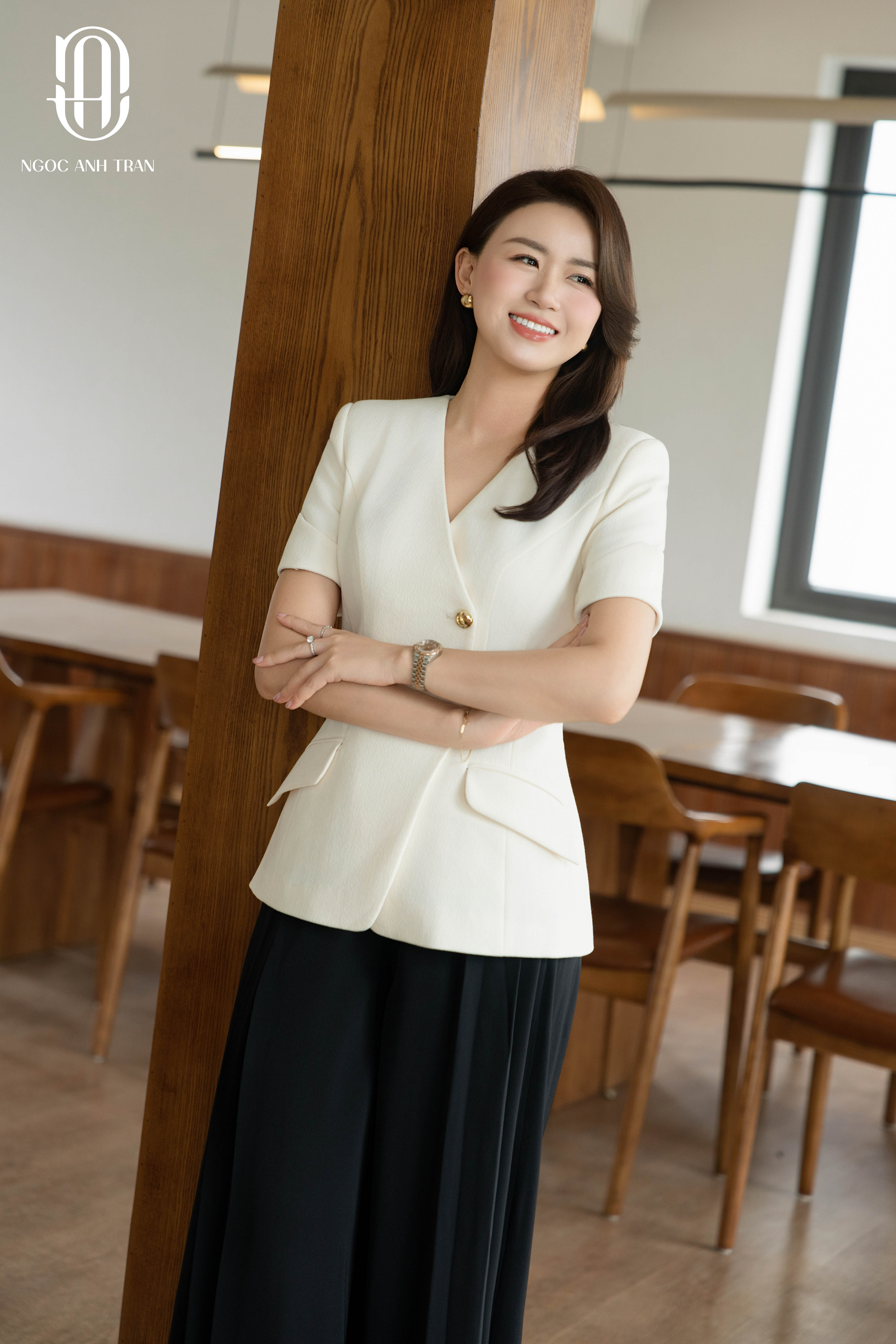 V091 - Áo vest kem luxury