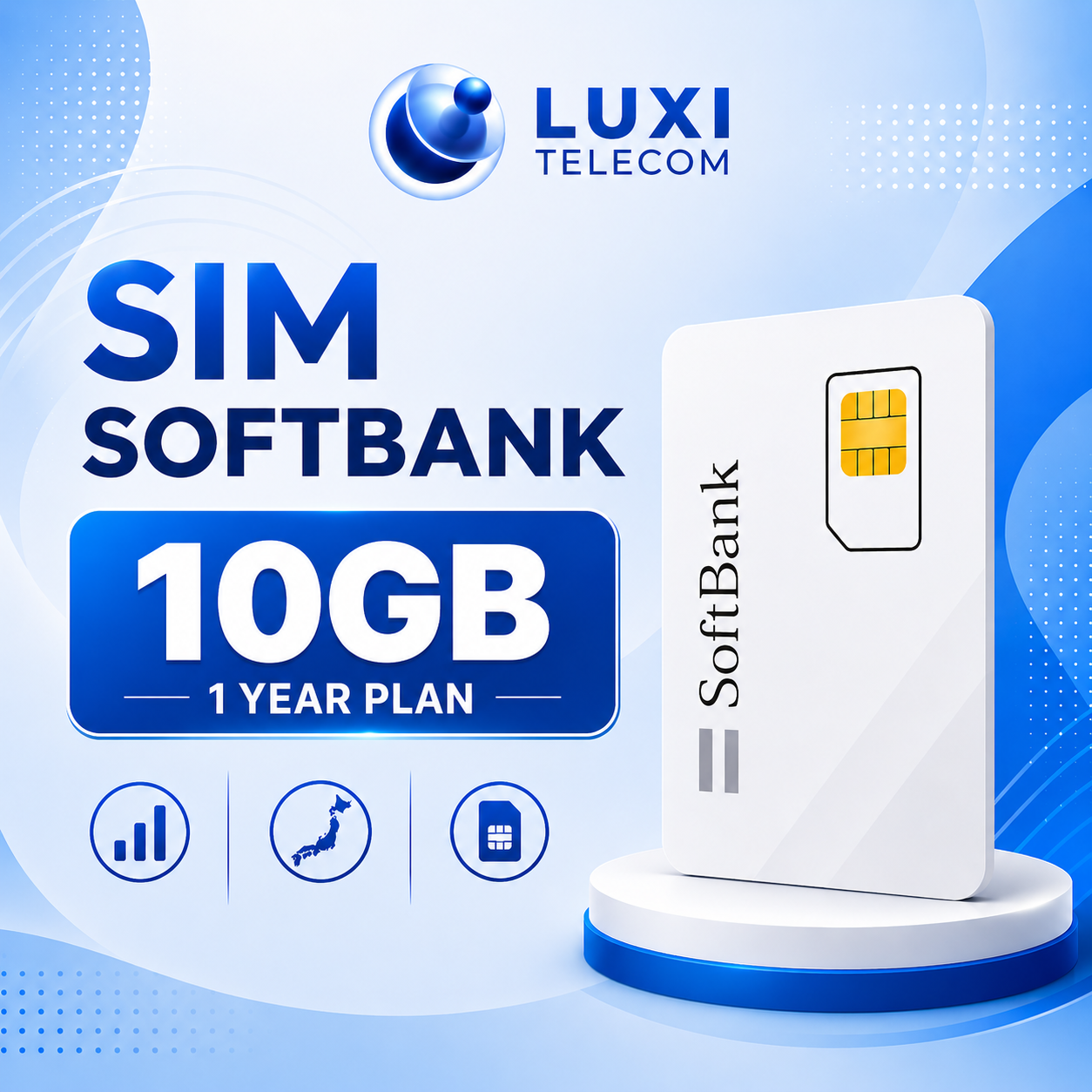 SIM Data SoftBank 10GB – Gói 1 Năm
