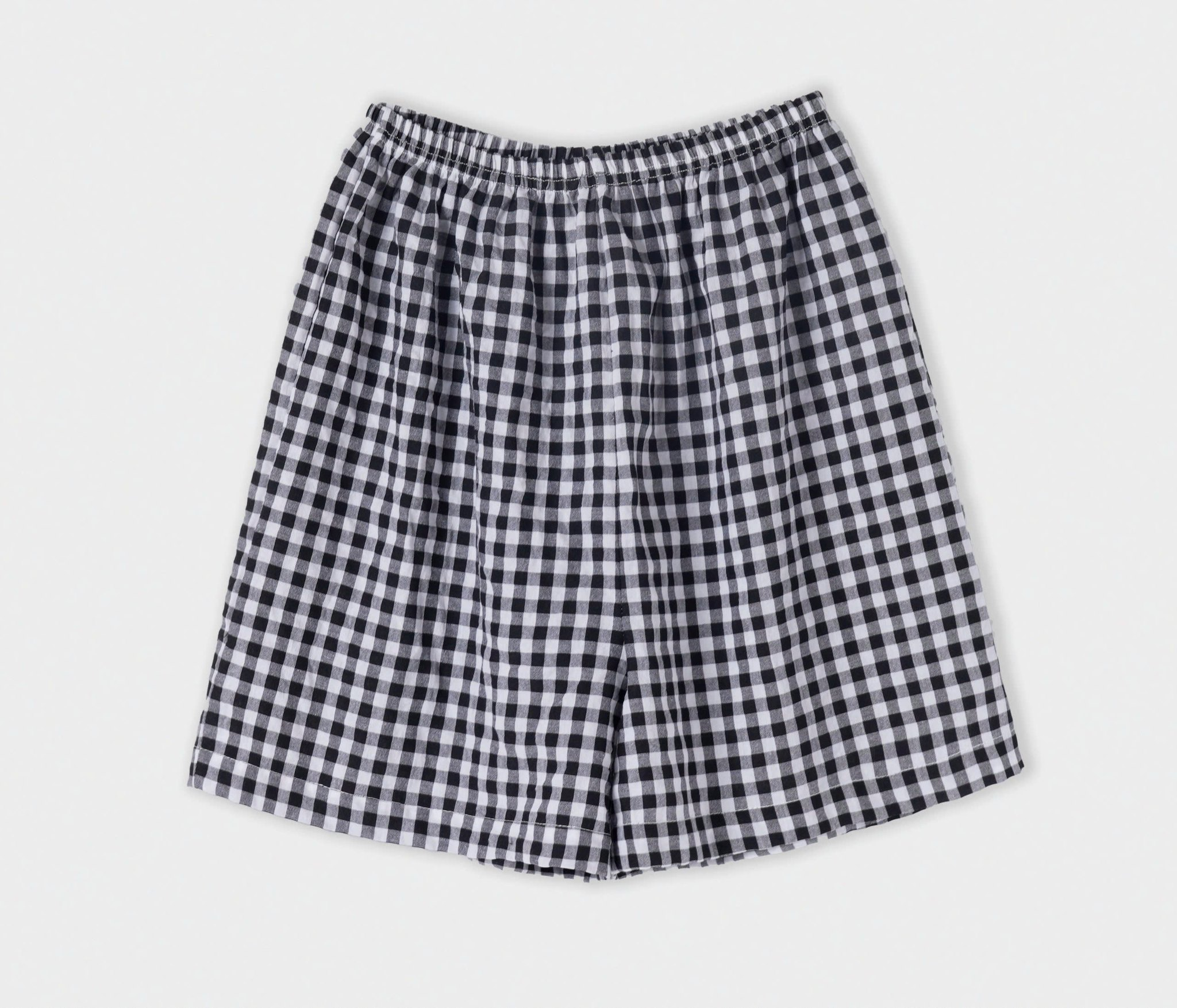 Quần đùi cotton caro lưng chun_thumbnail_1
