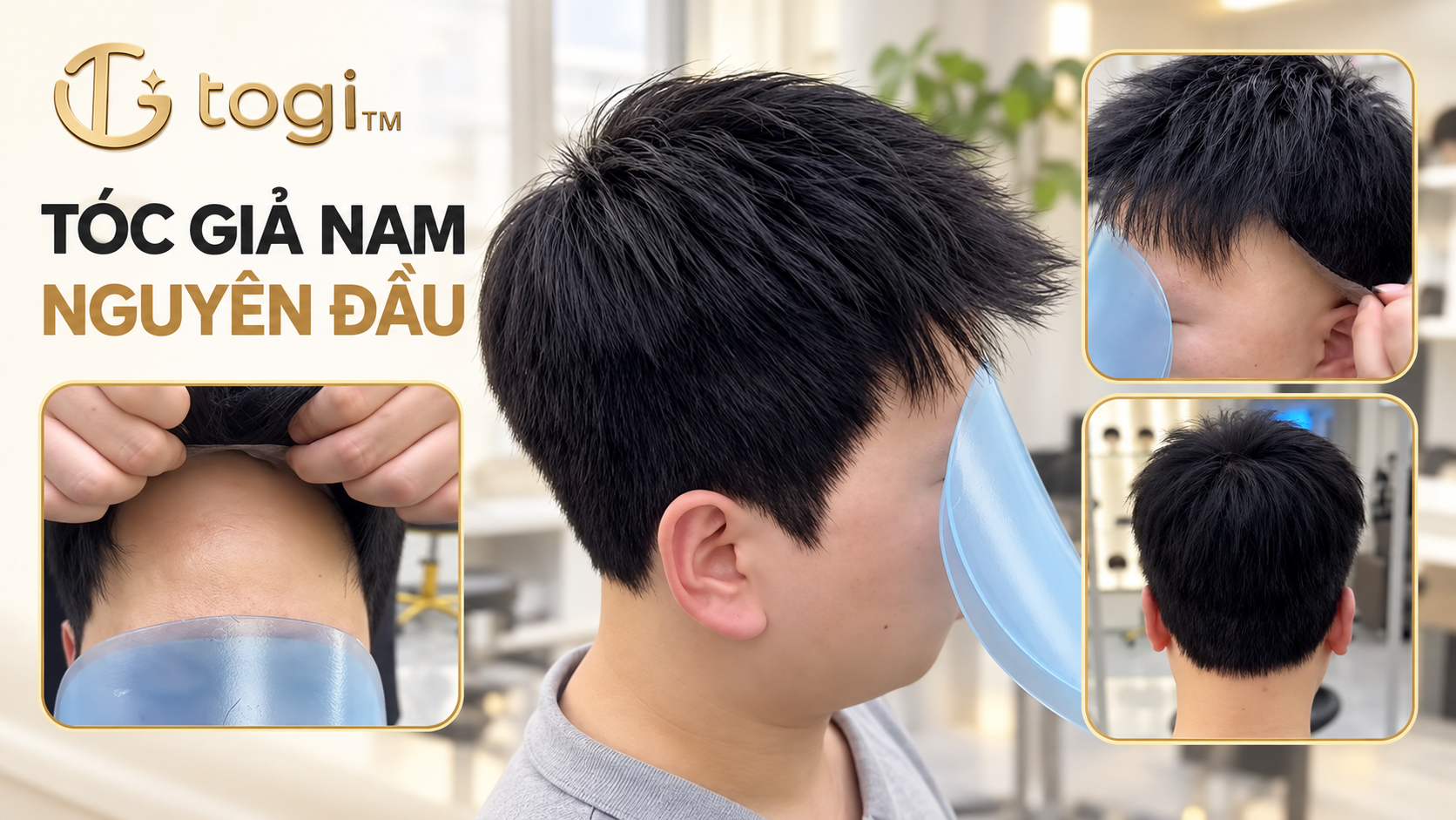 Tóc Giả Nam Nguyên Đầu Tự Nhiên Tóc giả nam nguyên đầu tự nhiên: Cách chọn đúng | TOGI Hair - Thái Sơn Tóc Giả