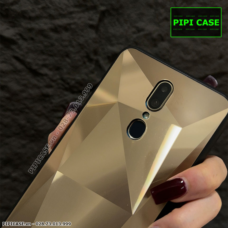 Ốp Lưng Oppo F11 - Kim Cương 6D - Vàng_thumbnail_2