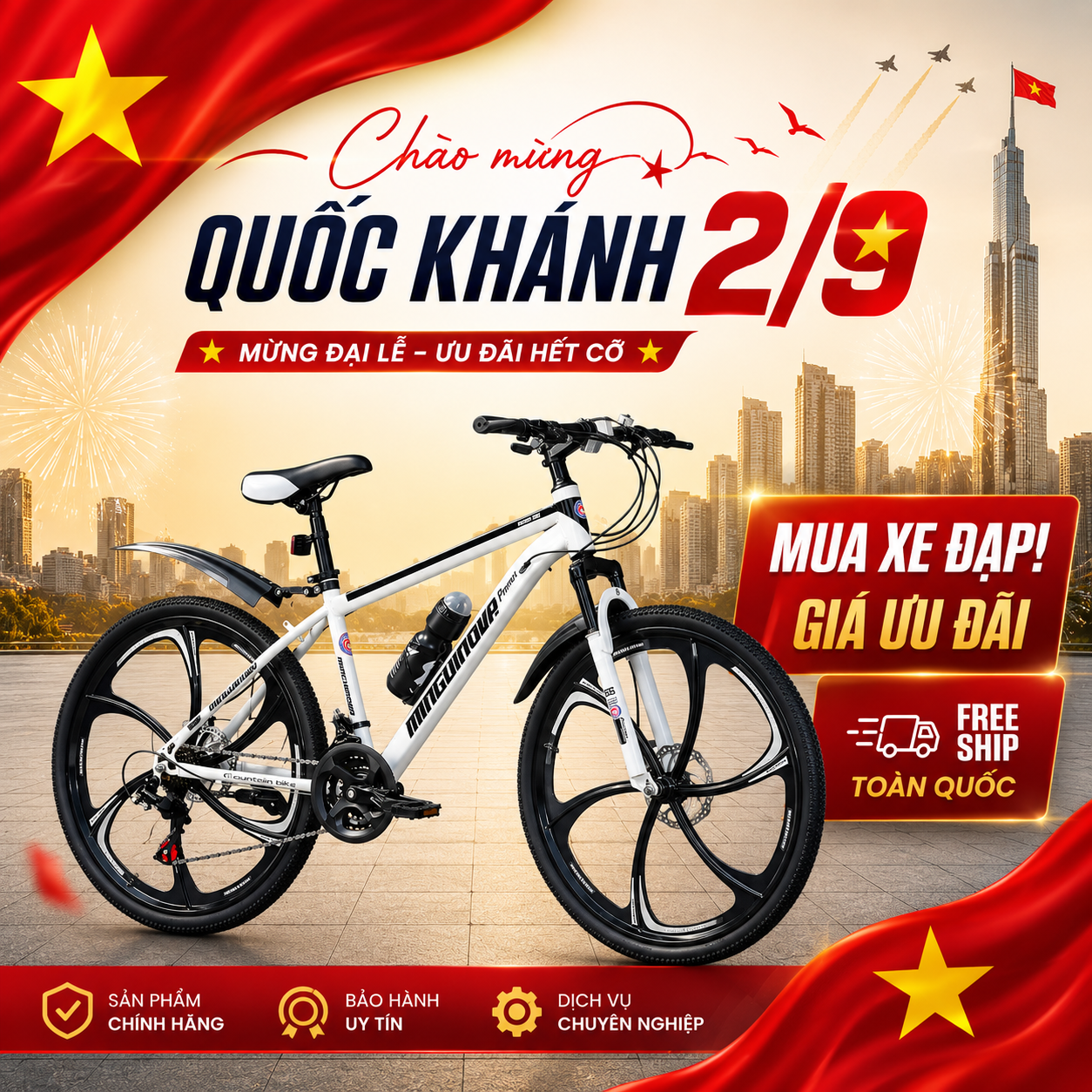 Xe đạp MINGU INOVA Promax - Chính Hãng - Free Ship_thumbnail_5