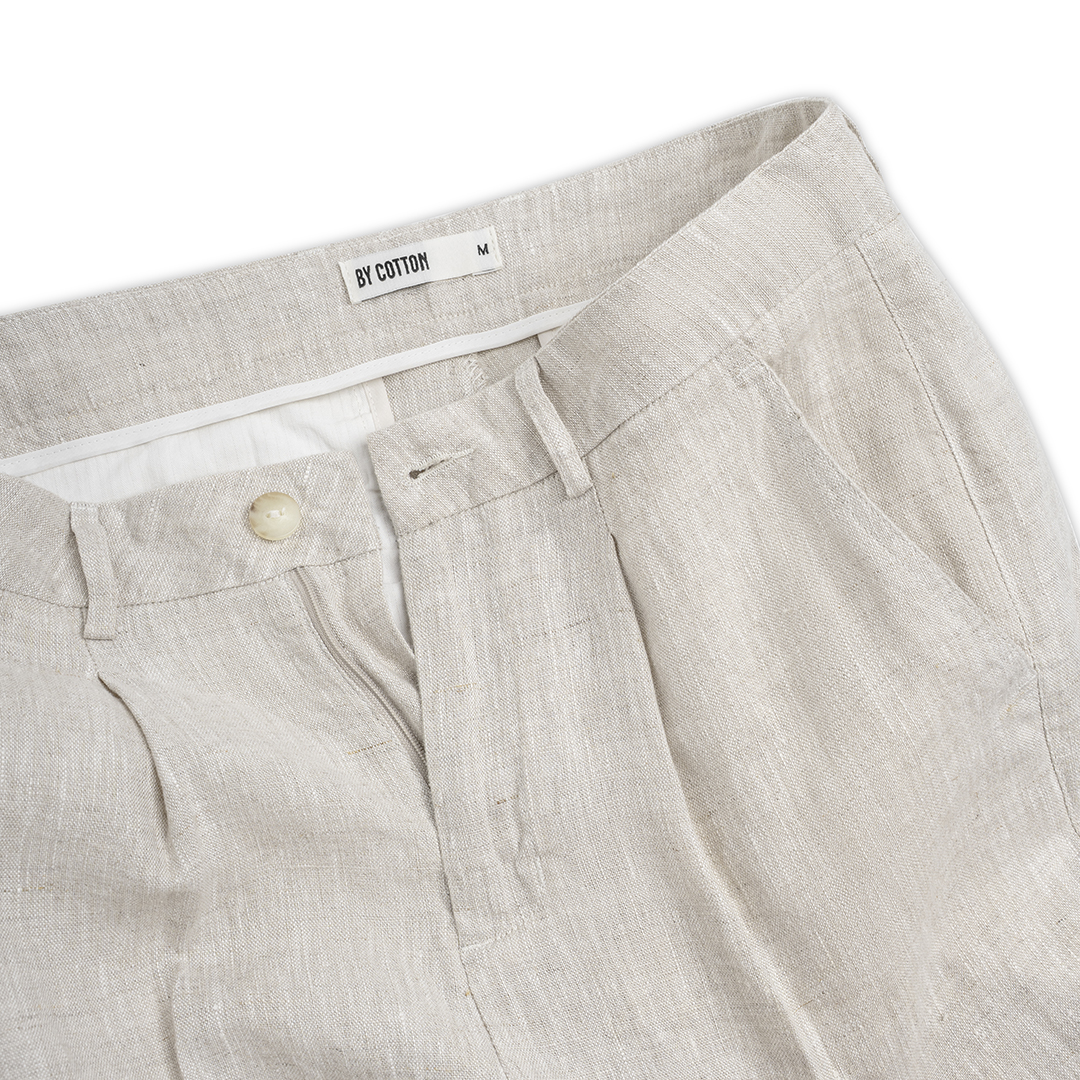 Quần Short Premium Linen Xếp Ly_thumbnail_4