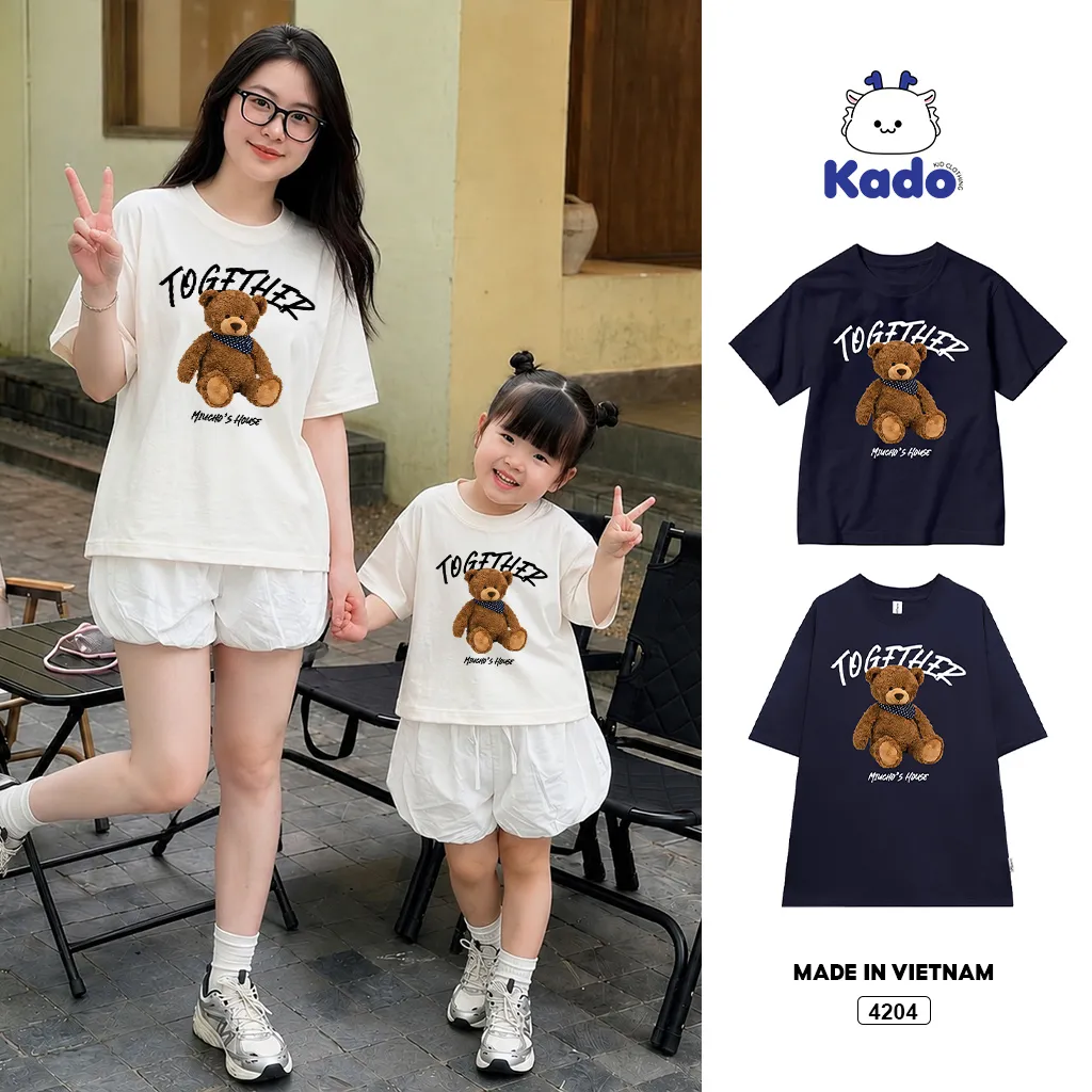 Áo thun mẹ và bé Teddy Together Kado 4204