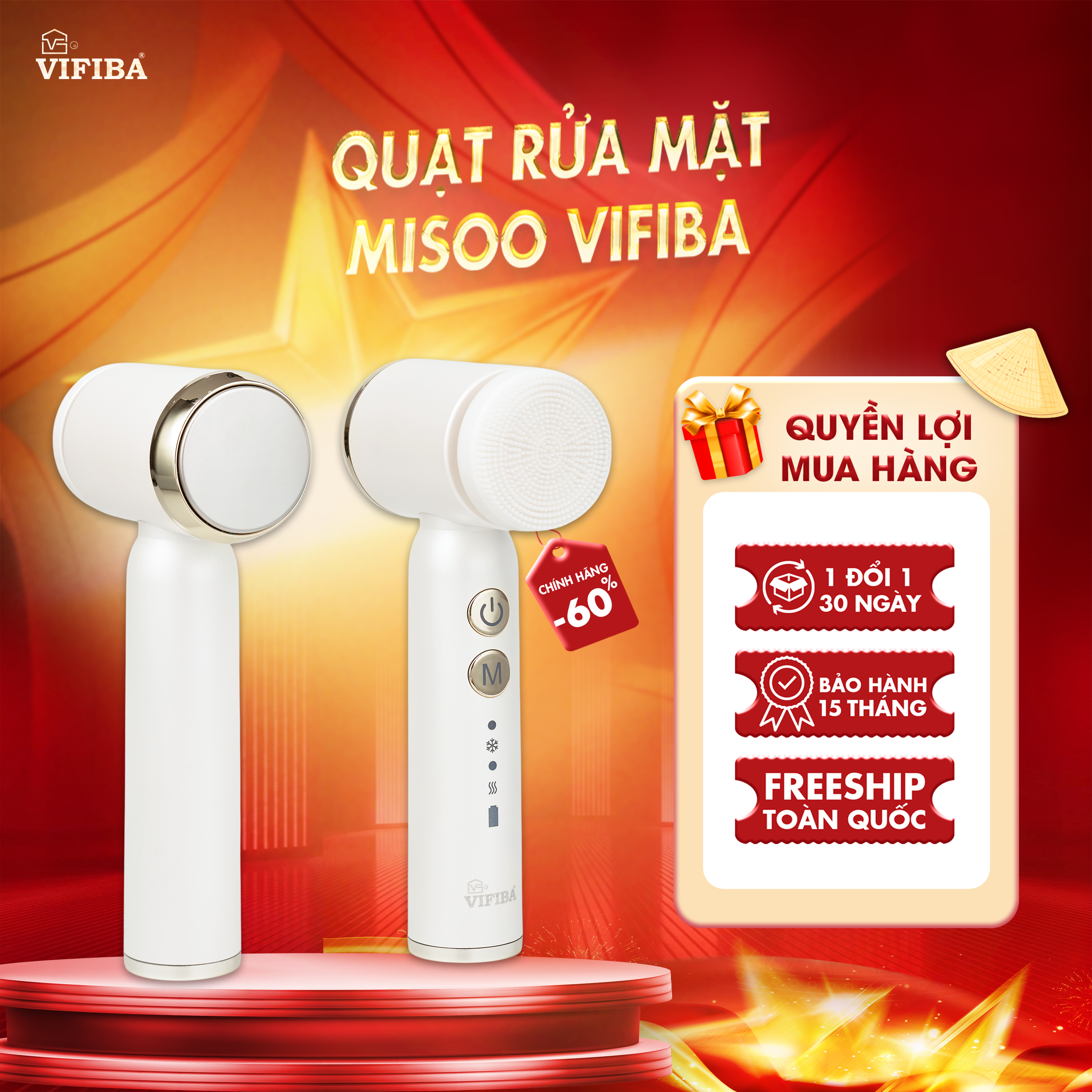 Quạt Rửa Mặt Misoo Vifiba