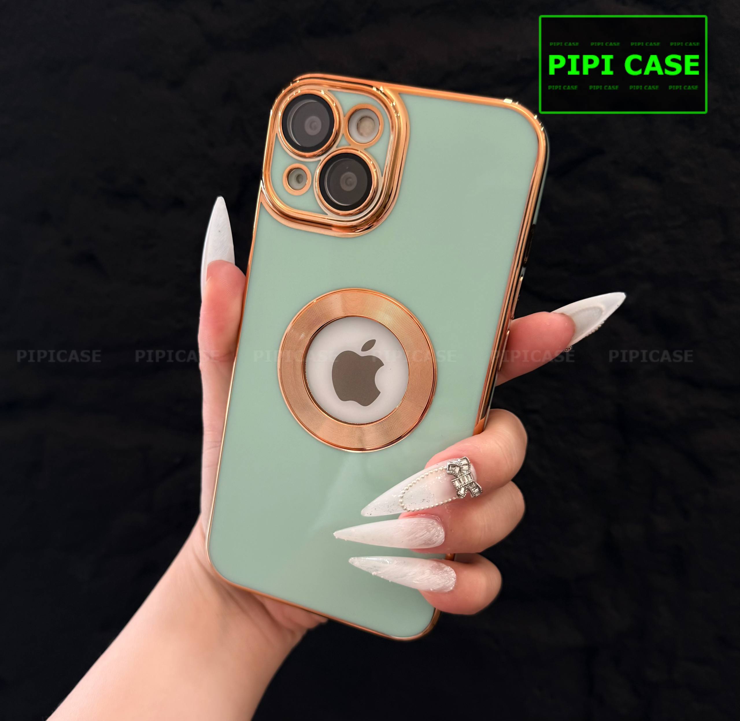 Ốp Lưng iPhone 14 Plus - Pandora - Xanh Mint