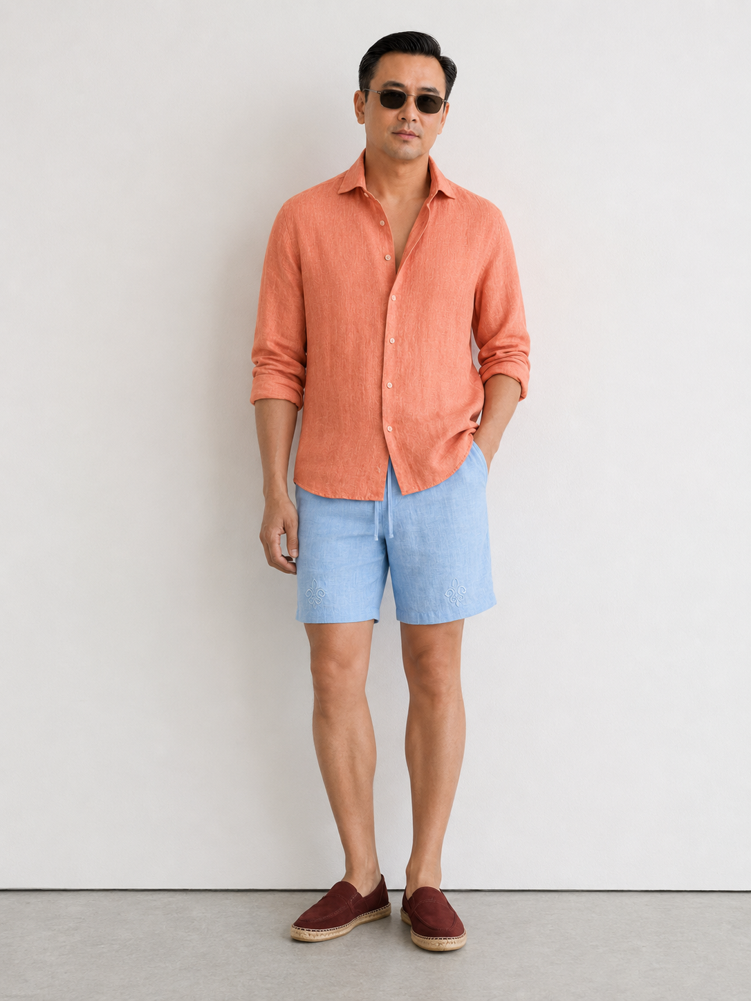 100% PREMIUM LINEN - SƠ MI TAY DÀI - CỔ Ý CUTAWAY - Vạt Bầu_thumbnail_17