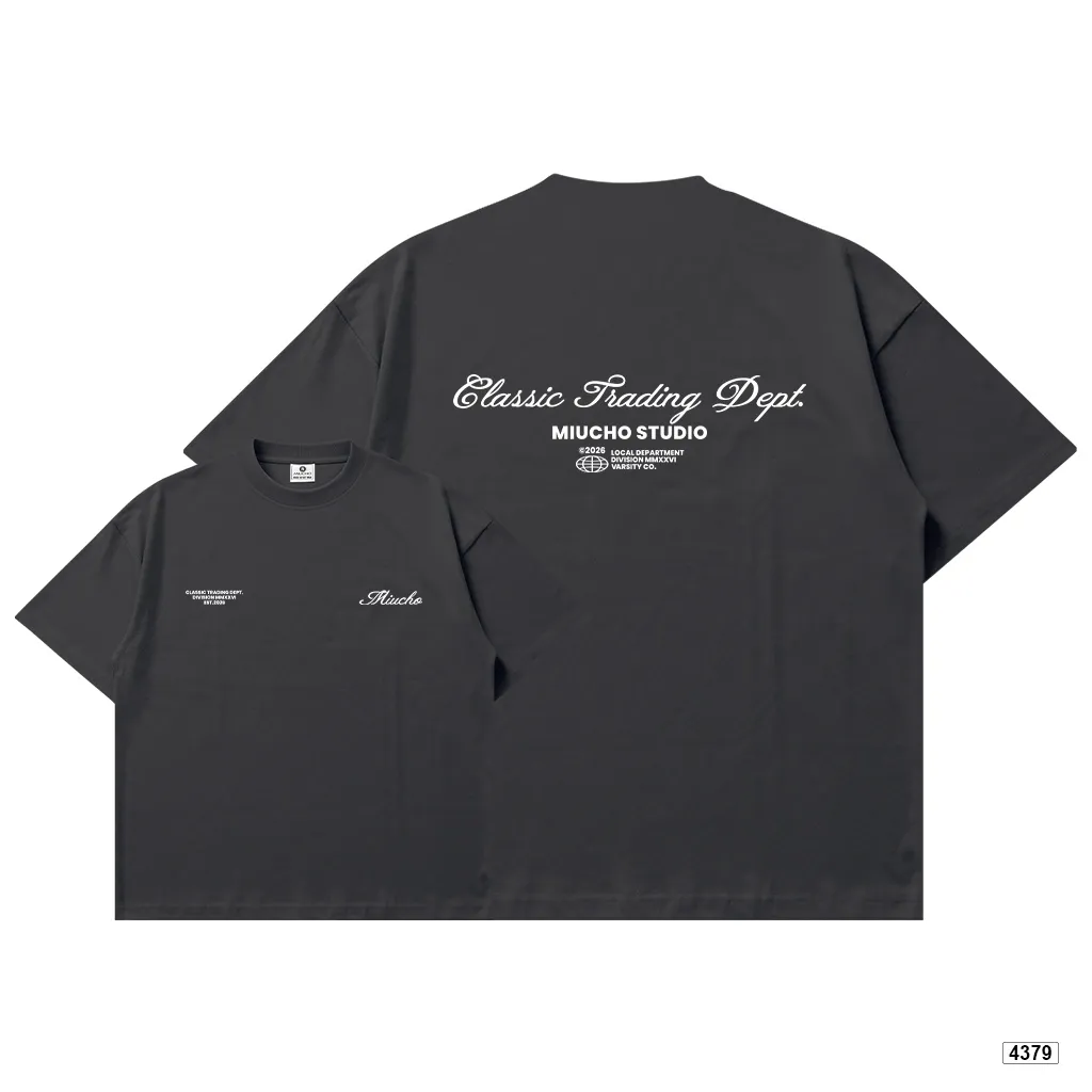 Áo thun unisex classic trading dept form boxy Miucho 4379_thumbnail_15