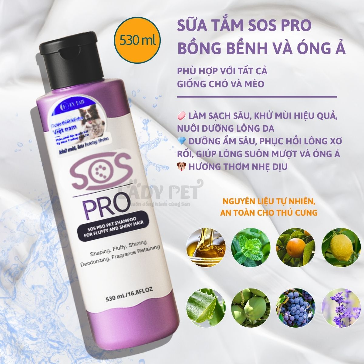 Sữa Tắm SOS Pro Dòng Cao Cấp Cho Thú Cưng (530ml)_thumbnail_4