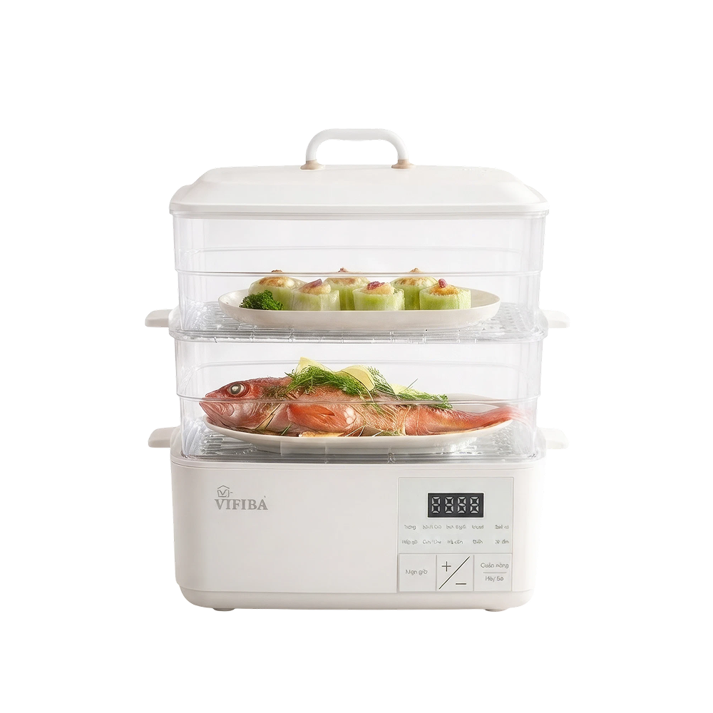 Nồi Hấp Điện Cảm Ứng Ashi Peanut Cook 2 Tầng Dung Tích Lớn