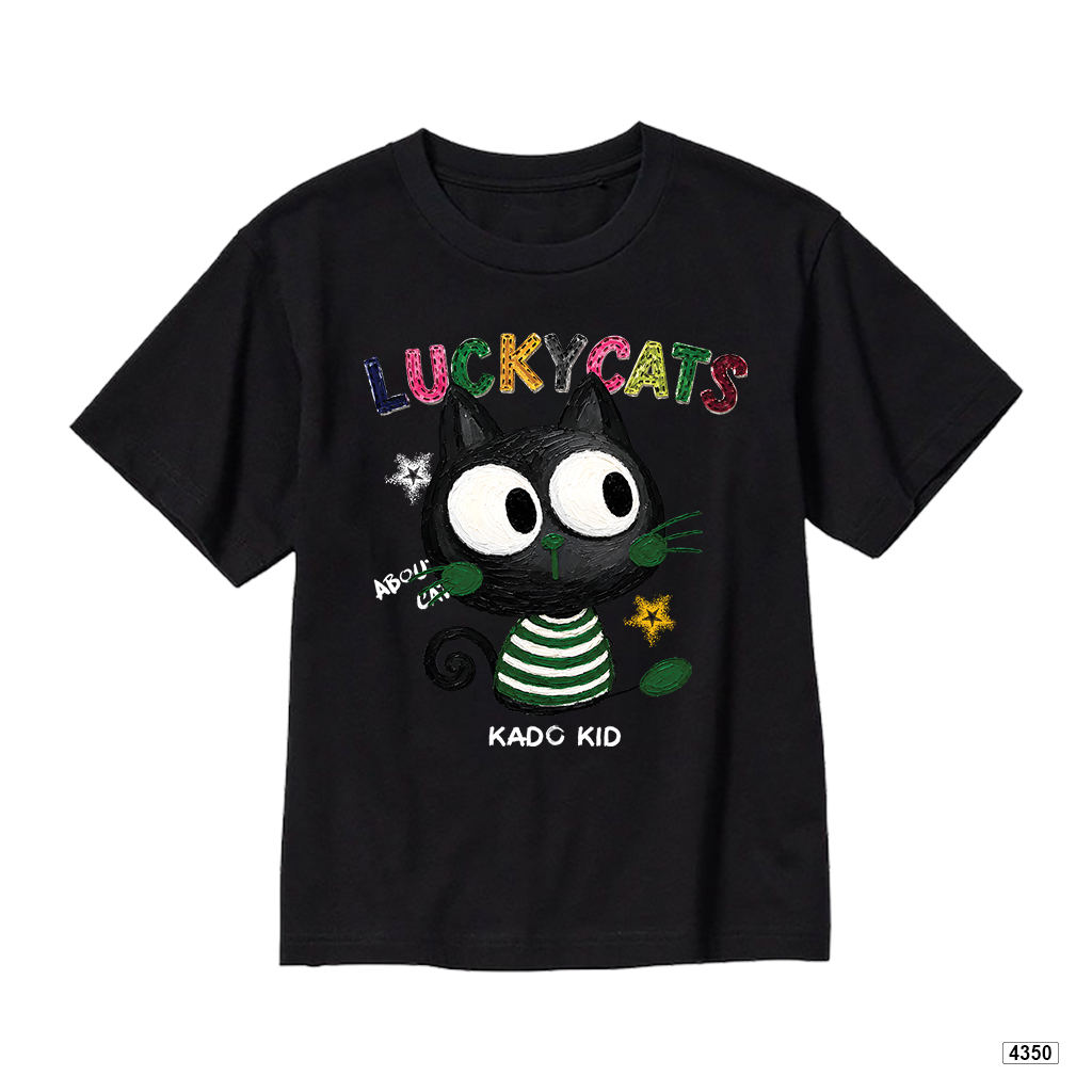 Áo thun bé trai bé gái form rộng Lucky Cats Kado 4350_thumbnail_8