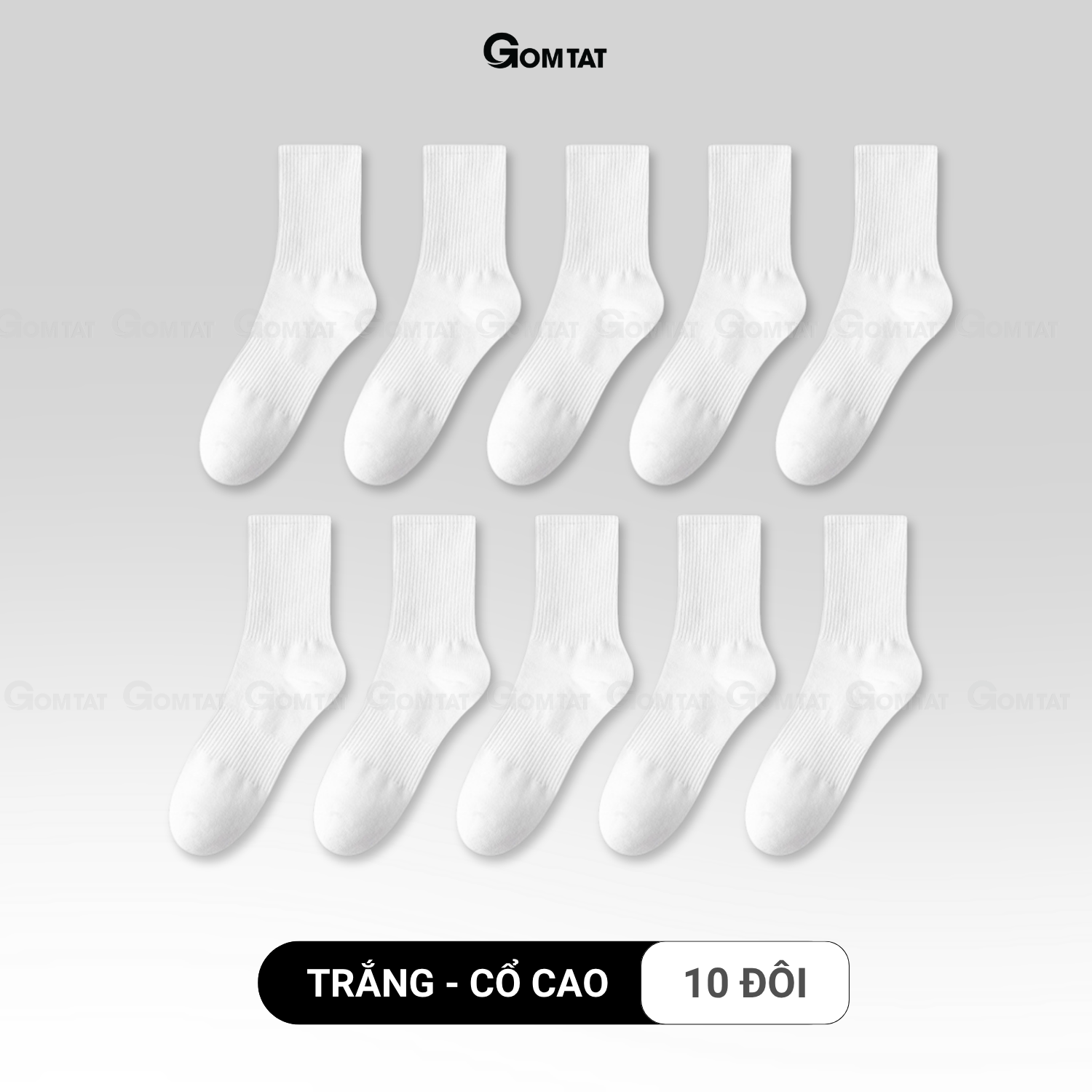 Combo tất trơn cổ cao/trung/ngắn GOMTAT, tất thể thao basic chất cotton thoáng khí - OAS-1704_thumbnail_19