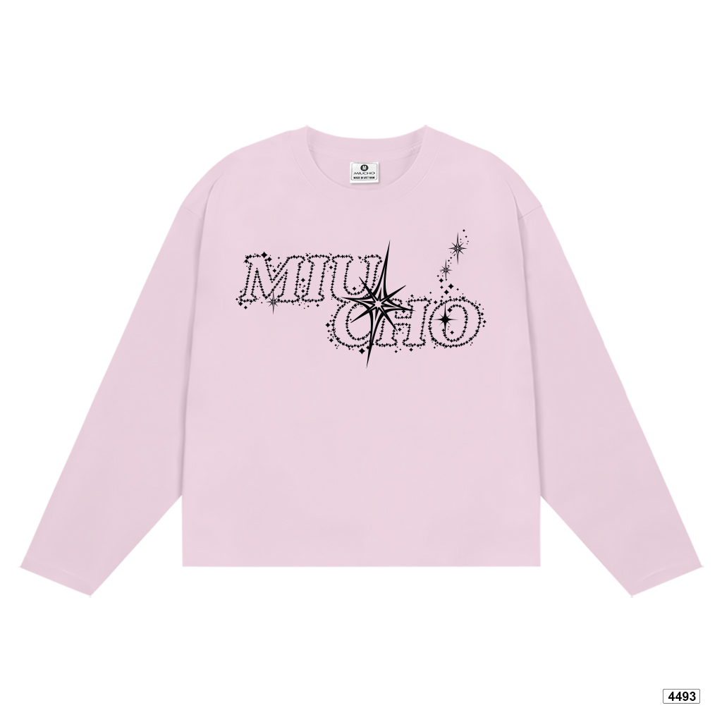 Áo thun tay dài boxy Miucho cổ tròn đường phố 4493_thumbnail_11