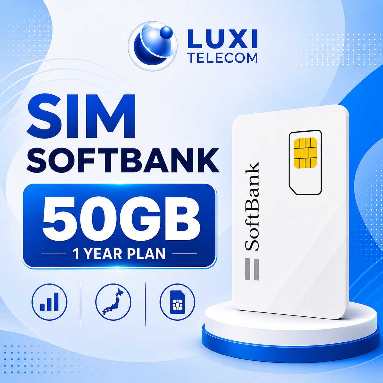 SIM Data SoftBank 50GB – Gói 1 Năm