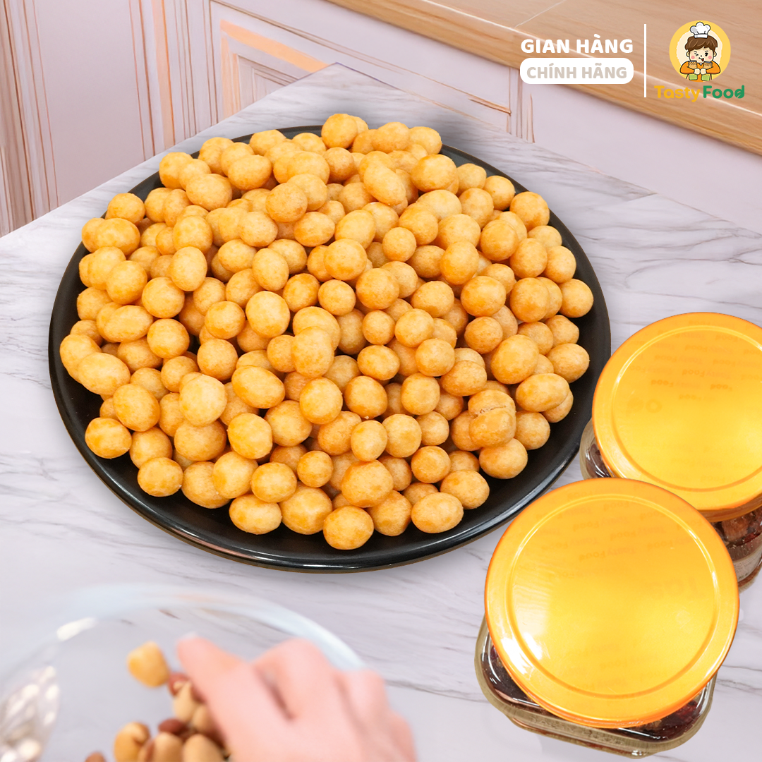 Đậu phộng da cá cốt dừa Tasty Food - Hũ vuông nhỏ 500g_thumbnail_2