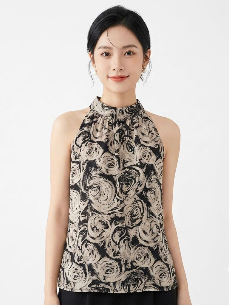 MS FY0205384 - Áo Yếm Voan Hoa Nhí
