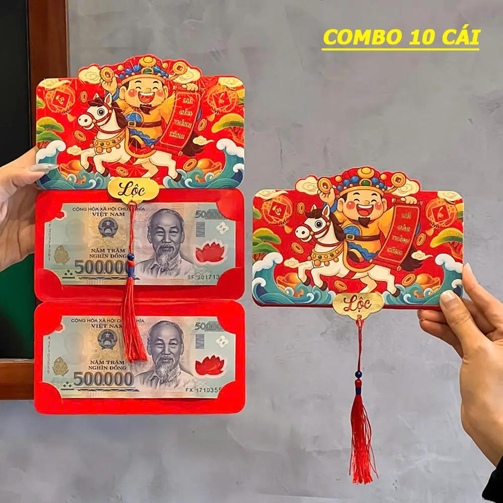 Bao lì ẋì xếp 2 ngăn, 6 ngăn, 10 ngăn độc đáo xuân Bính Ngọ Tết 2026 giấy đỏ cao cấp_thumbnail_7