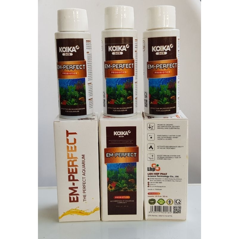 KOIKA Probiotics water treatment for aquarium fish, shrimp, and plants EM-PERFECT 30ml_thumbnail_4