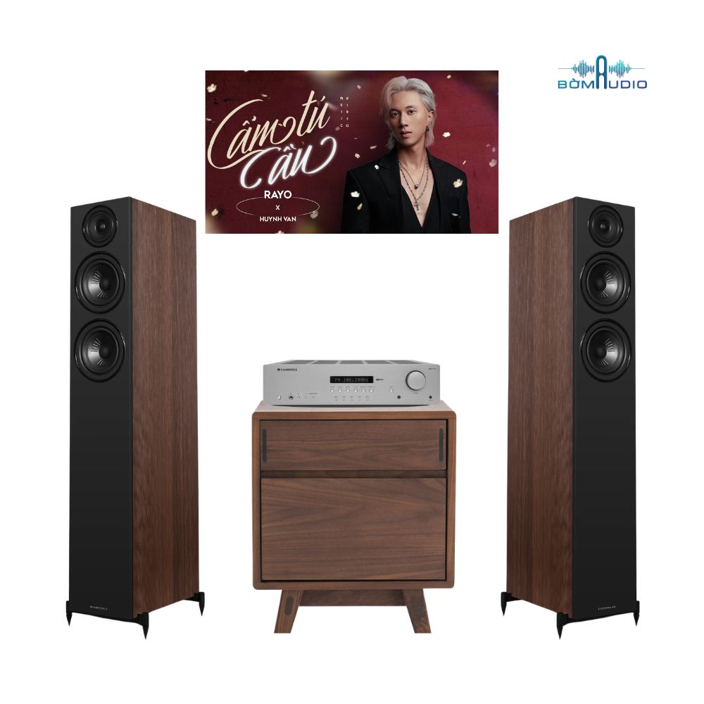 Combo Amply CAMBRIDGE AUDIO AXR100 + Loa Cột WHARFEDALE DIAMOND 12.4I - CAW12_thumbnail_1