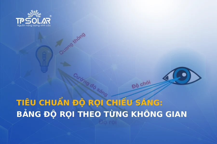 Tiêu chuẩn độ rọi chiếu sáng: Bảng độ rọi theo từng không gian