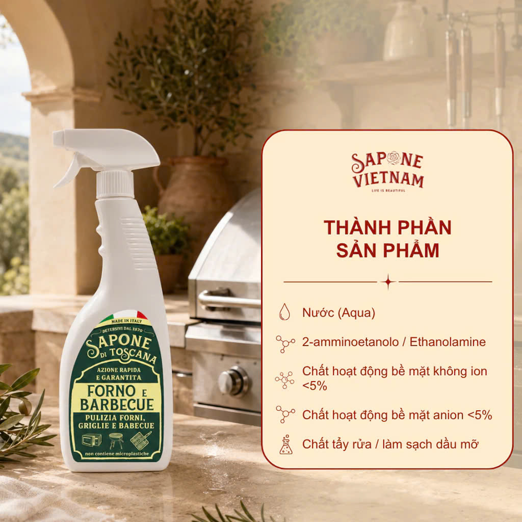 Chai Xịt Tẩy Rửa Lò Nướng & Vỉ Nướng Sapone 750ml_thumbnail_2