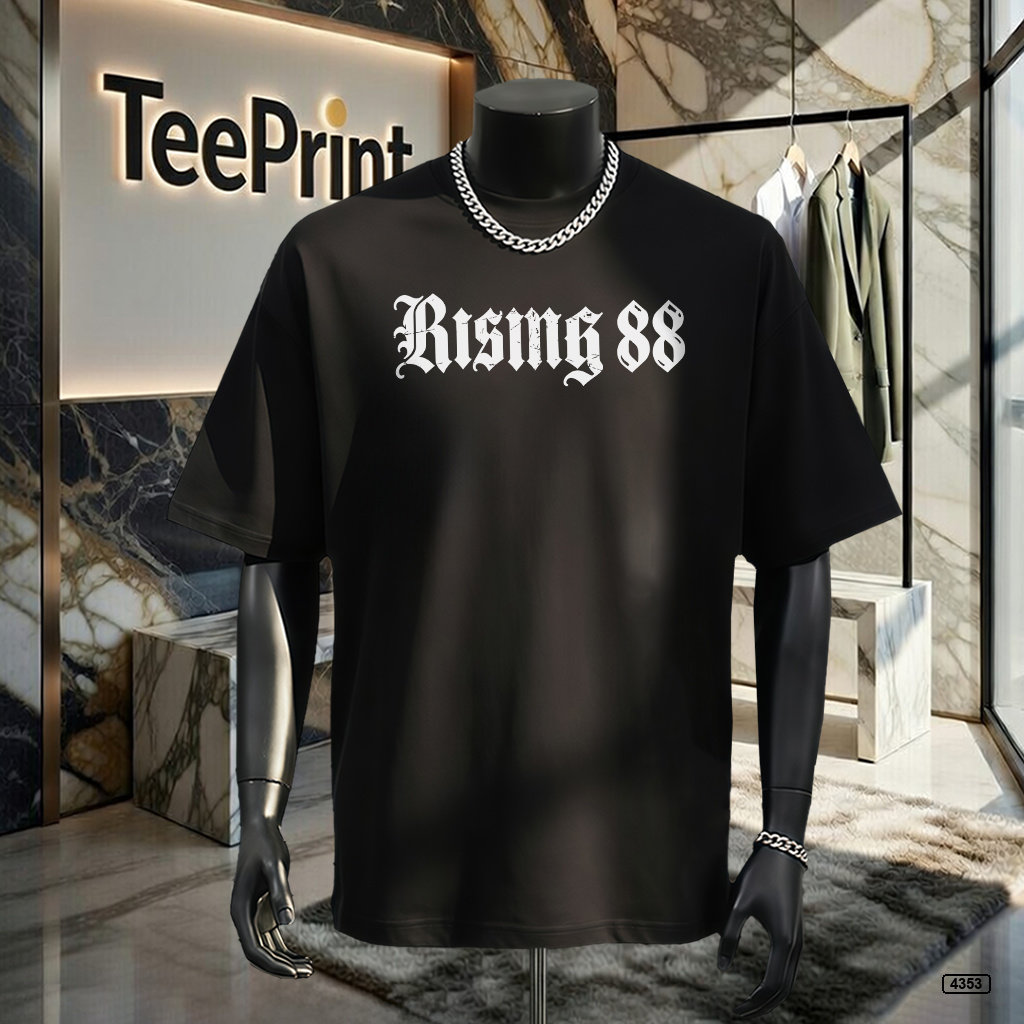 Áo thun nam form rộng Rising 88 TeePrint 4353