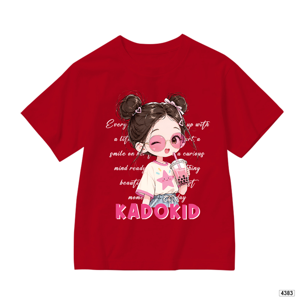 Áo thun bé gái form rộng bubble tea Kado 4383_thumbnail_10