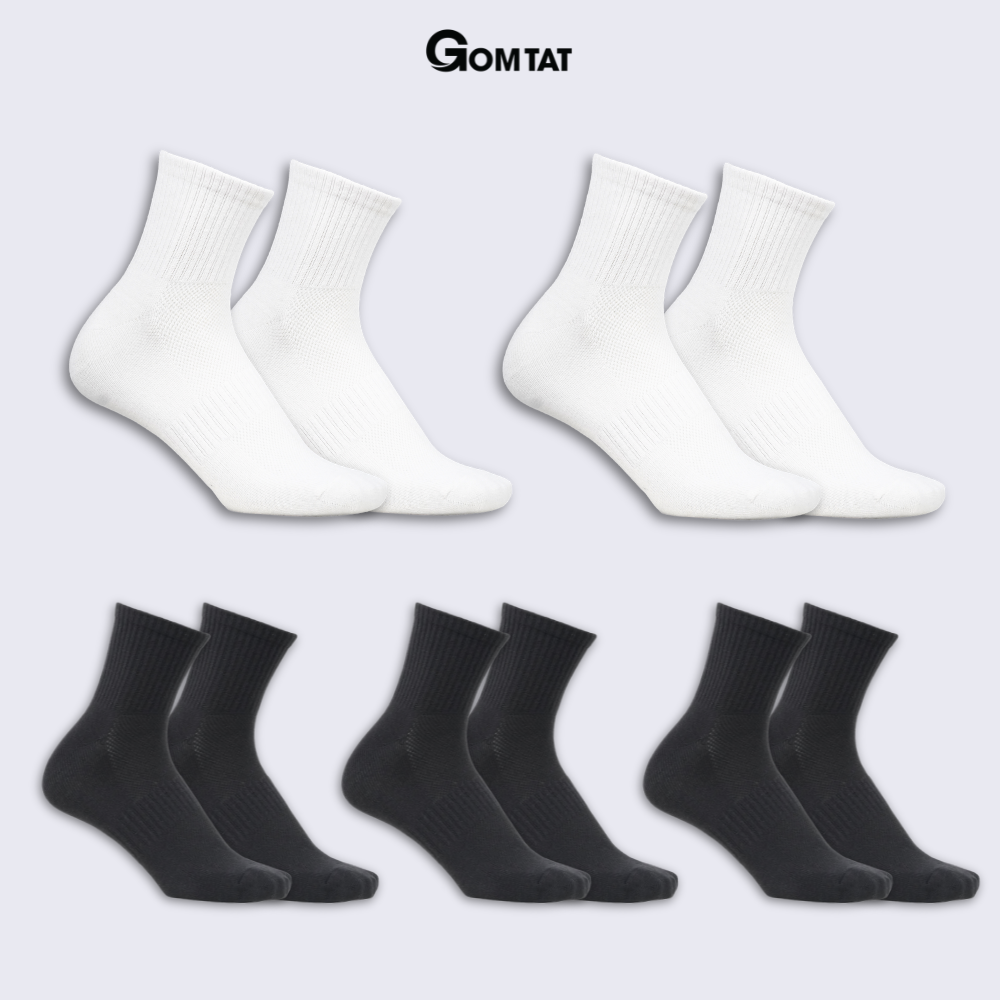 Combo tất cổ trung nam nữ GOMTAT chất liệu cotton cao cấp, thiết kế mặt lưới thoáng khí - STA-KLB_thumbnail_20