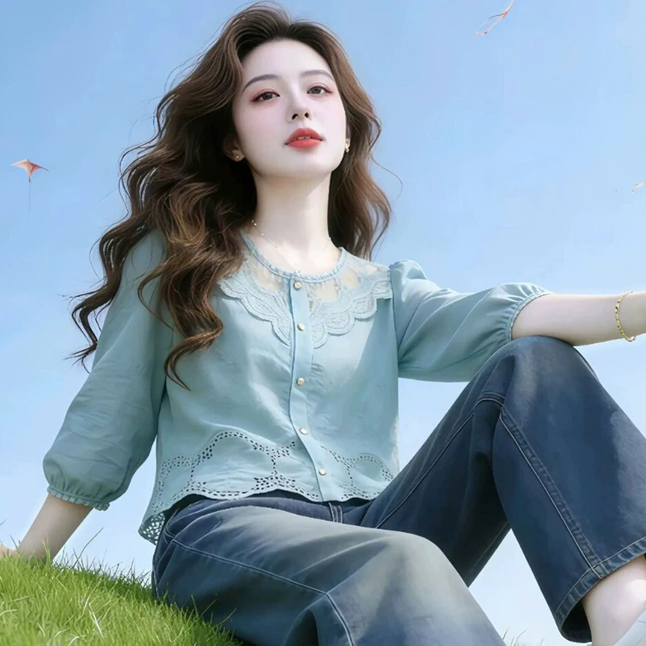 MS XH1703378: Áo sơ mi phối ren_thumbnail_3