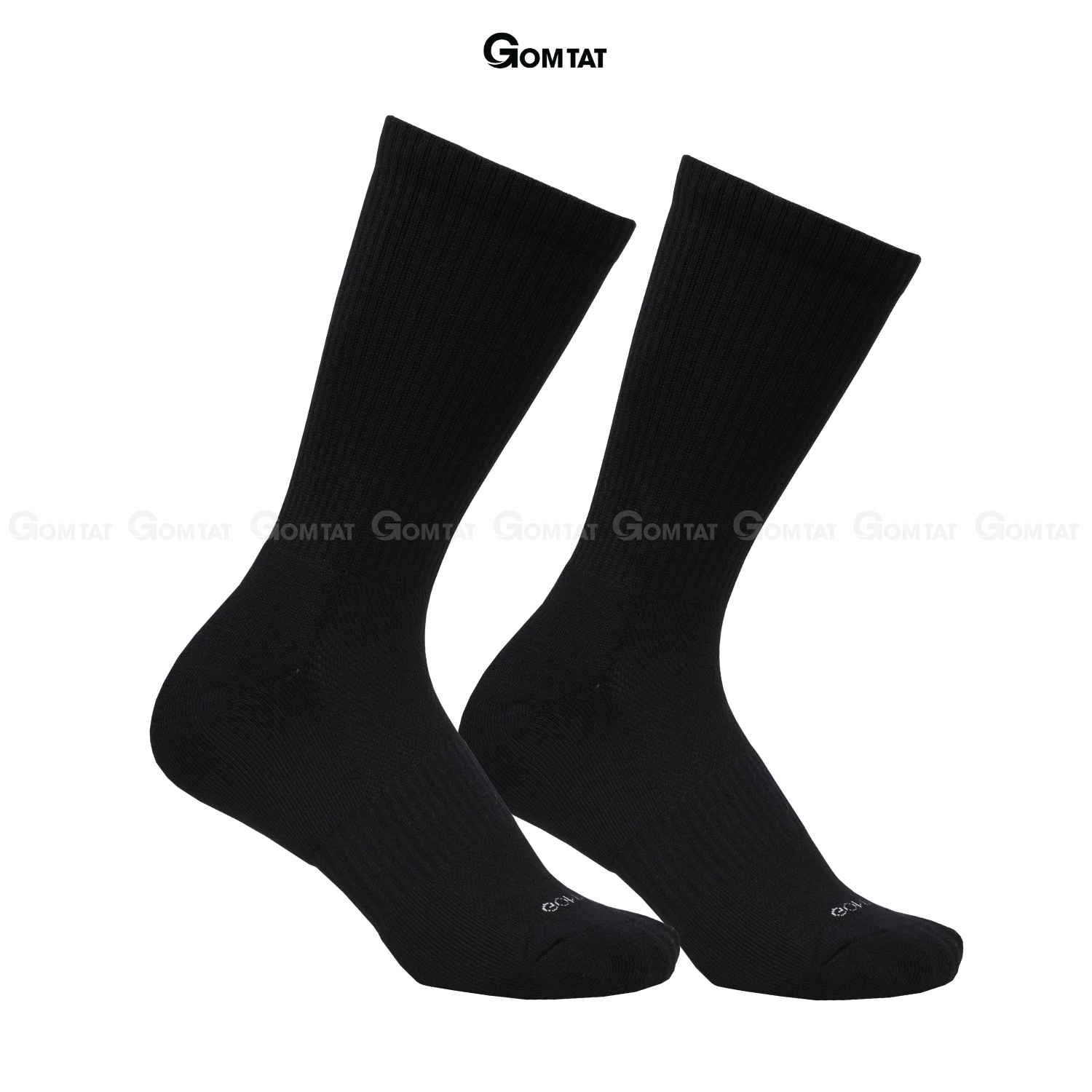 Combo tất trơn nam nữ GOMTAT có đệm xù êm chân, sợi cotton dày dặn, khử mùi kháng khuẩn - STA-5009