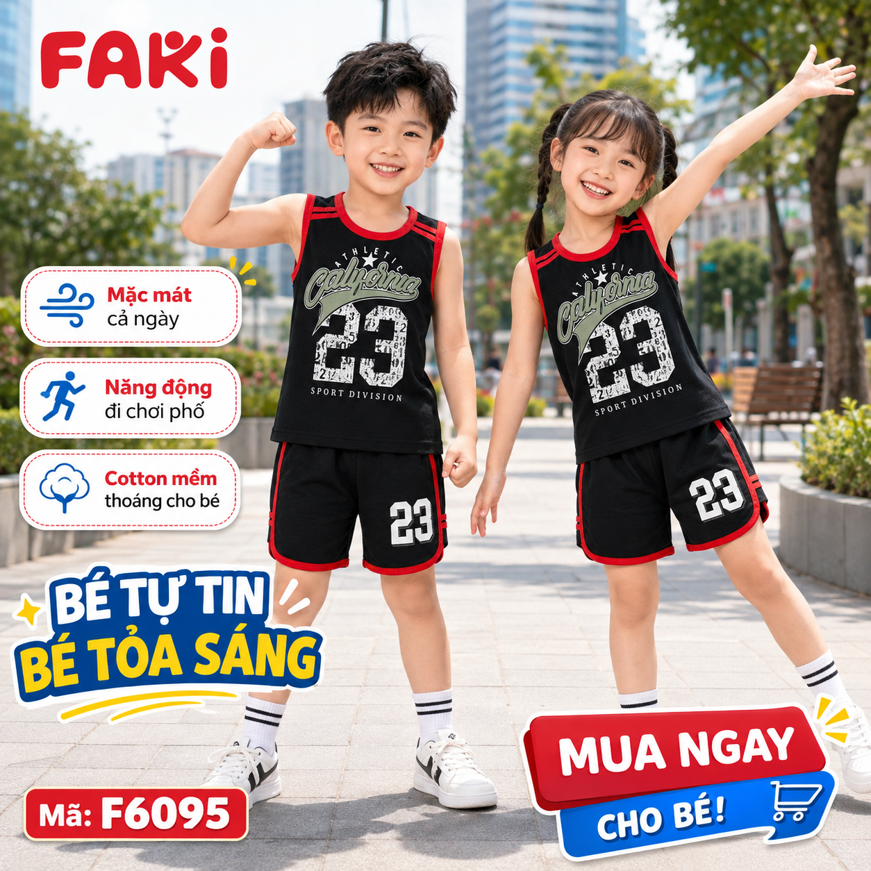 FAKI - ĐỒ BỘ TRẺ EM - F6095