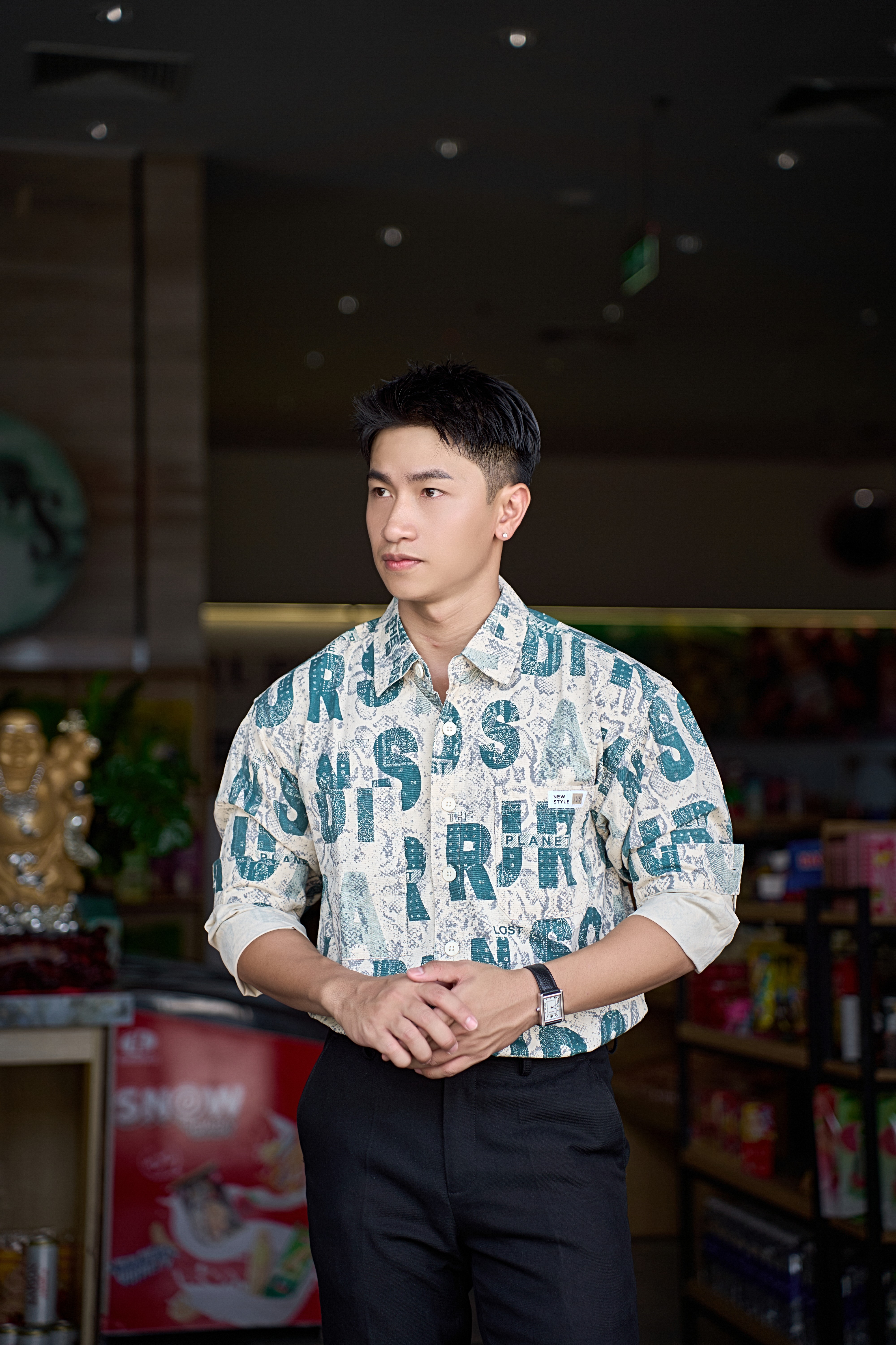 SA119 - Áo sơ mi nam dài tay in chữ phong cách Nhật Bản, chất cotton mềm mại, form rộng thoải mái_thumbnail_5