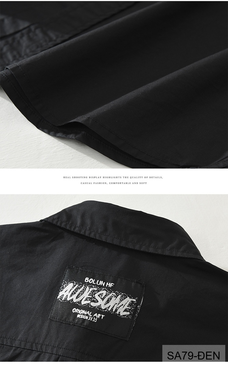 SA79 - Áo sơ mi nam tay dài phong cách streetwear in chữ nghệ thuật, chất cotton mềm mại, form rộng thoải mái_thumbnail_8