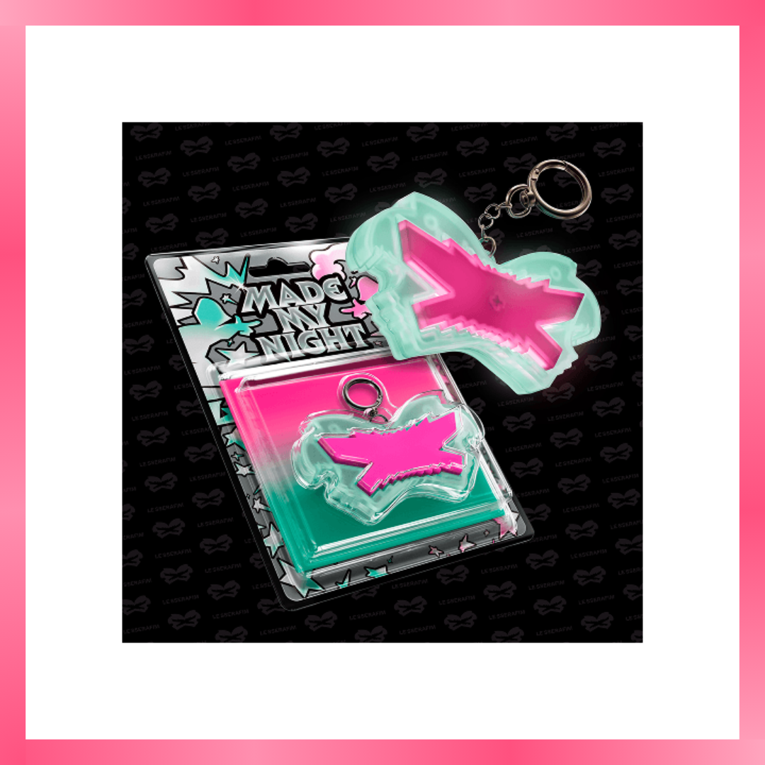 LE SSERAFIM 2ND SINGLE ALBUM 'MADE MY NIGHT' GLOW CLICKER KEYCHAIN_thumbnail_1
