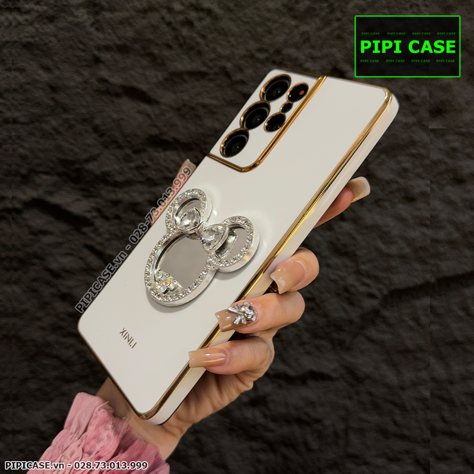 Ốp Lưng Samsung S21 Ultra 5G - Mic Gương - Trắng_thumbnail_4