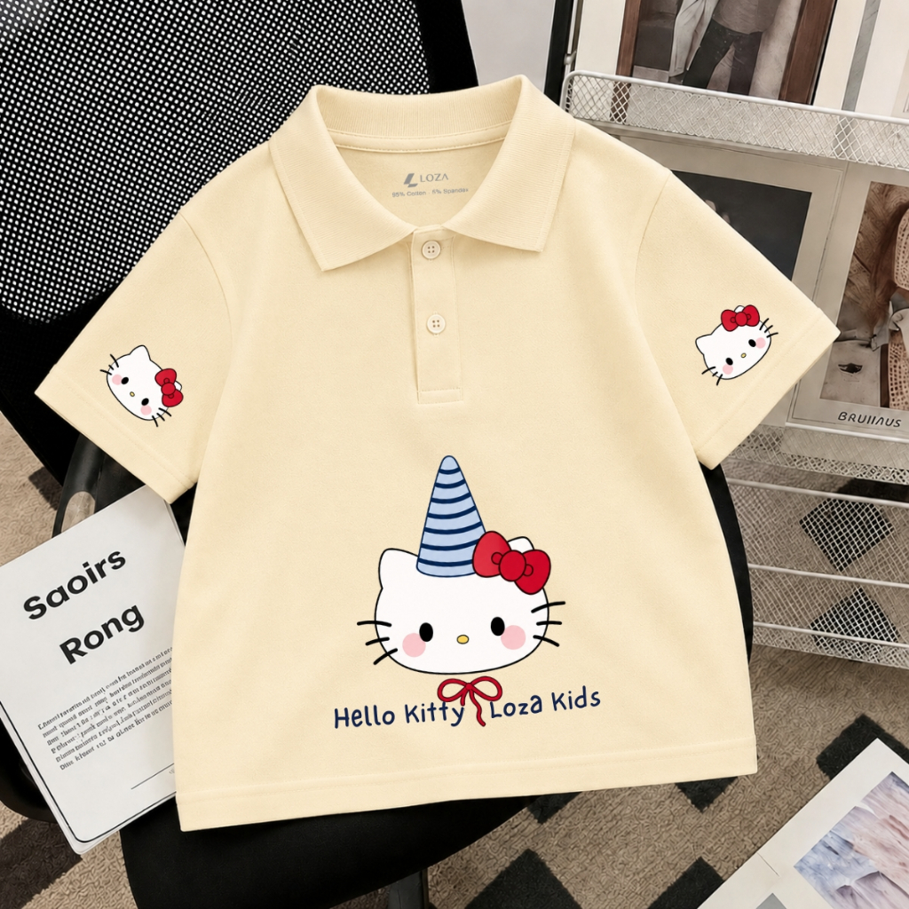 Áo polo cho bé gái hình Hello Kitty nhiều mẫu - Loza Kids PL008_thumbnail_11