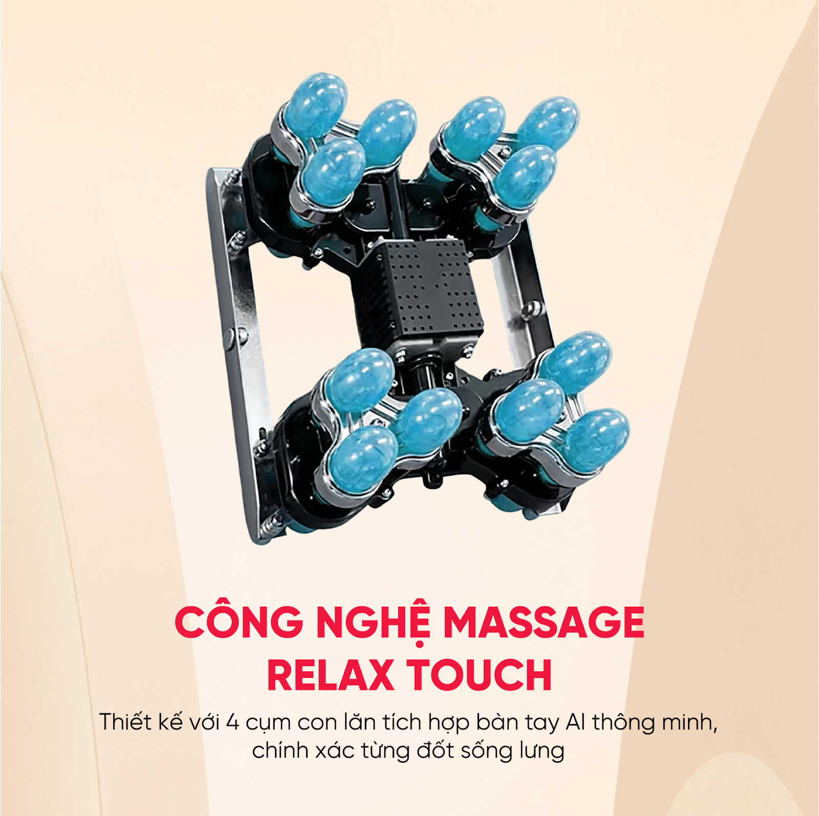 Công nghệ massage tác động chính xác