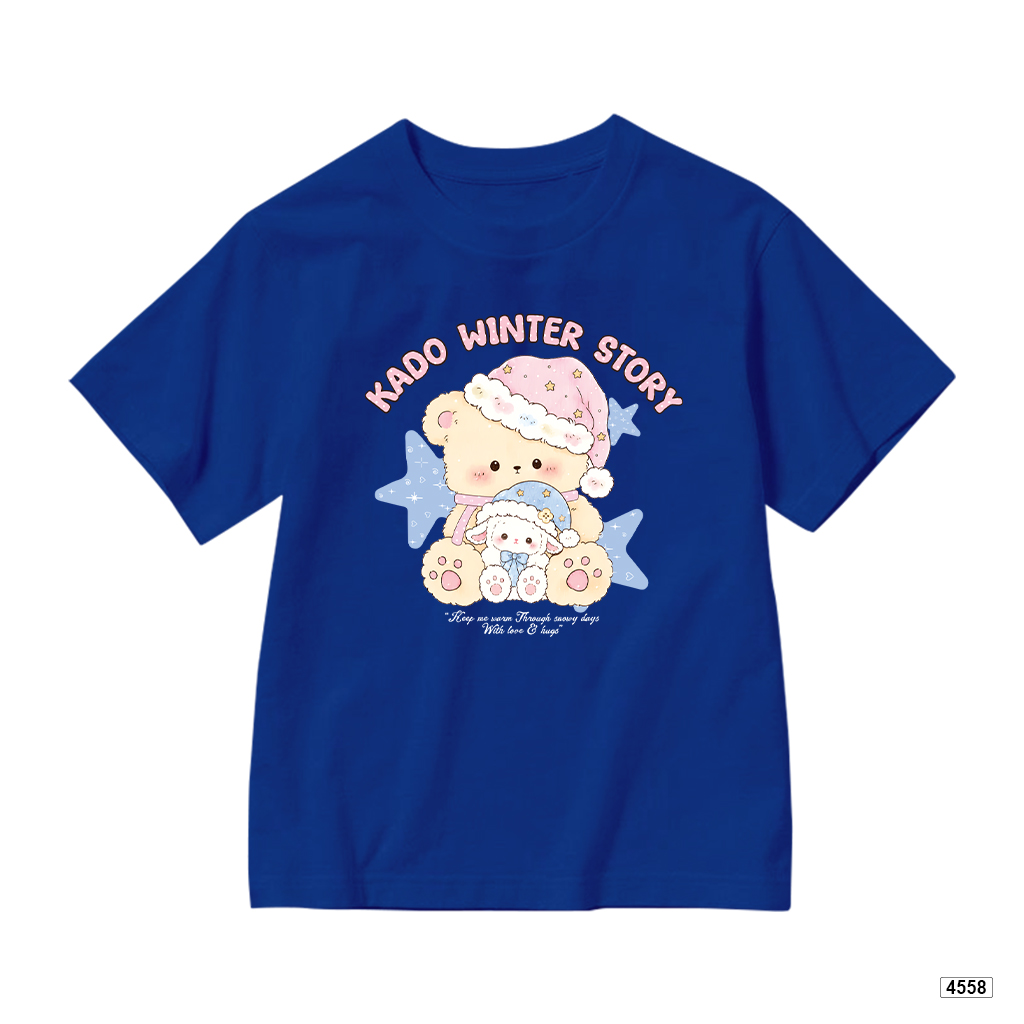 Áo thun bé gái form rộng gấu pastel Kado 4558_thumbnail_13