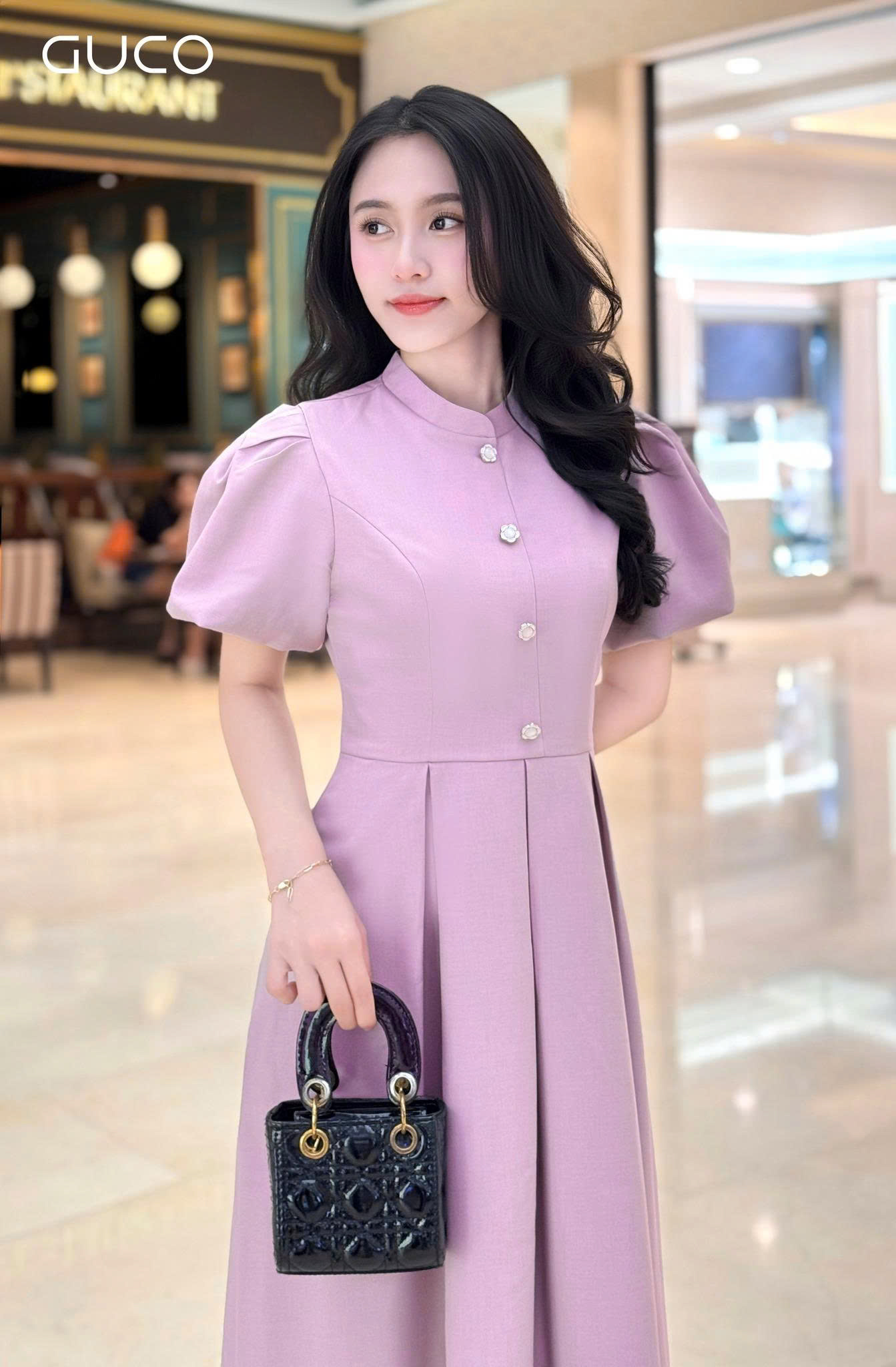 ĐẦM XÒE TAY PHỒNG TÙNG XẾP LY - HỒNG_thumbnail_1