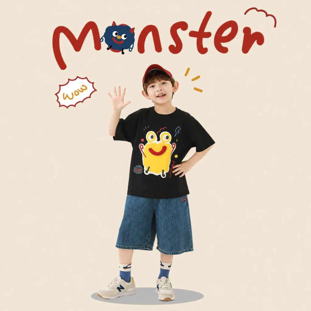 Áo phông trẻ em cộc tay hình MONSTER - Loza Kids A002_thumbnail_5