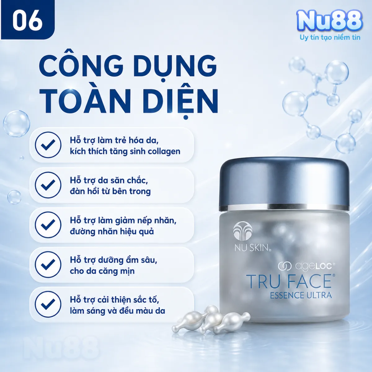 Tinh chất tạo độ săn chắc cho da ageLOC Tru Face Essence Ultra (60 viên)_thumbnail_8