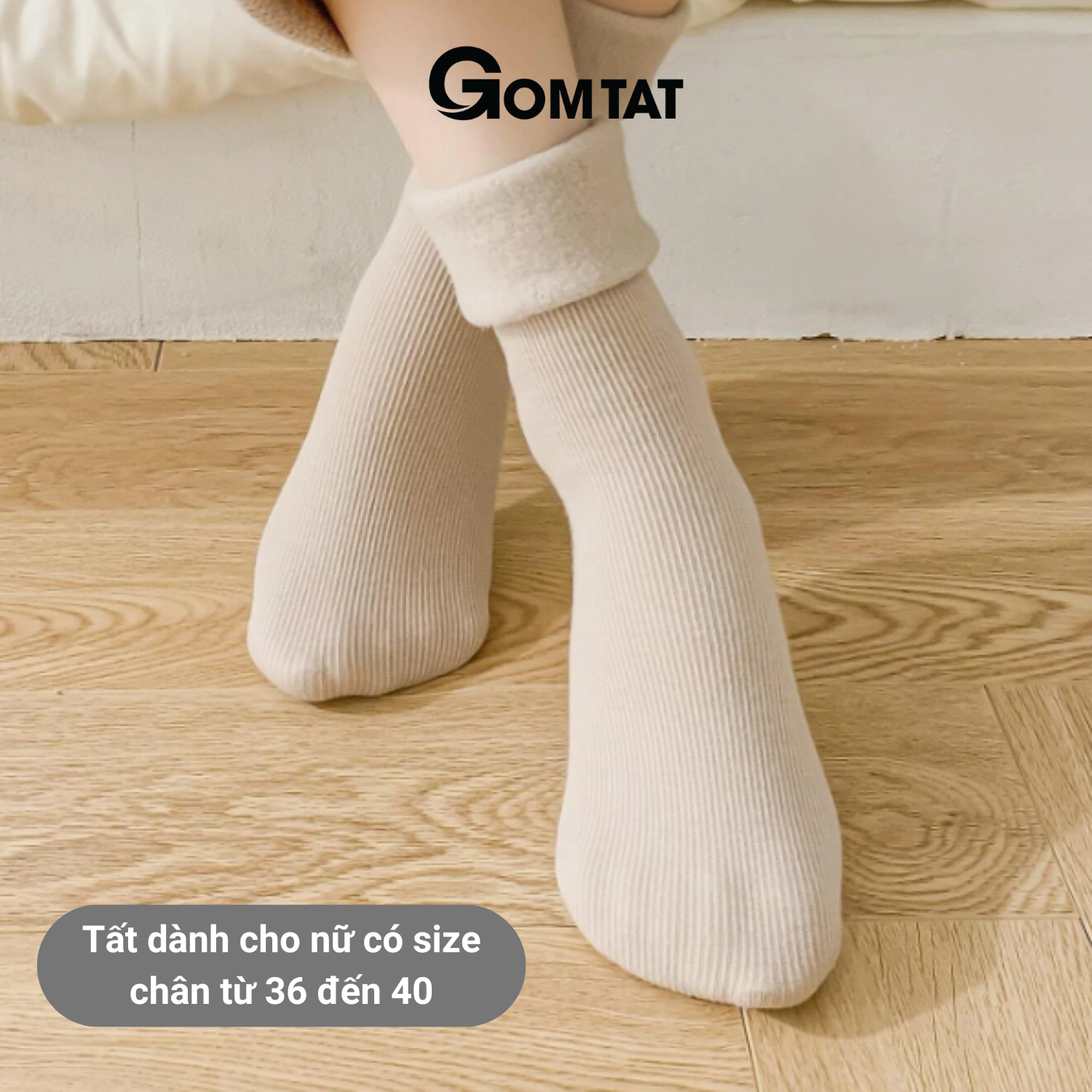 Combo 5 đôi tất lông cổ cao nữ giữ ấm GOMTAT, vớ nữ mùa đông chất liệu cotton mềm mại, thoáng khí - OAS-1709_thumbnail_7