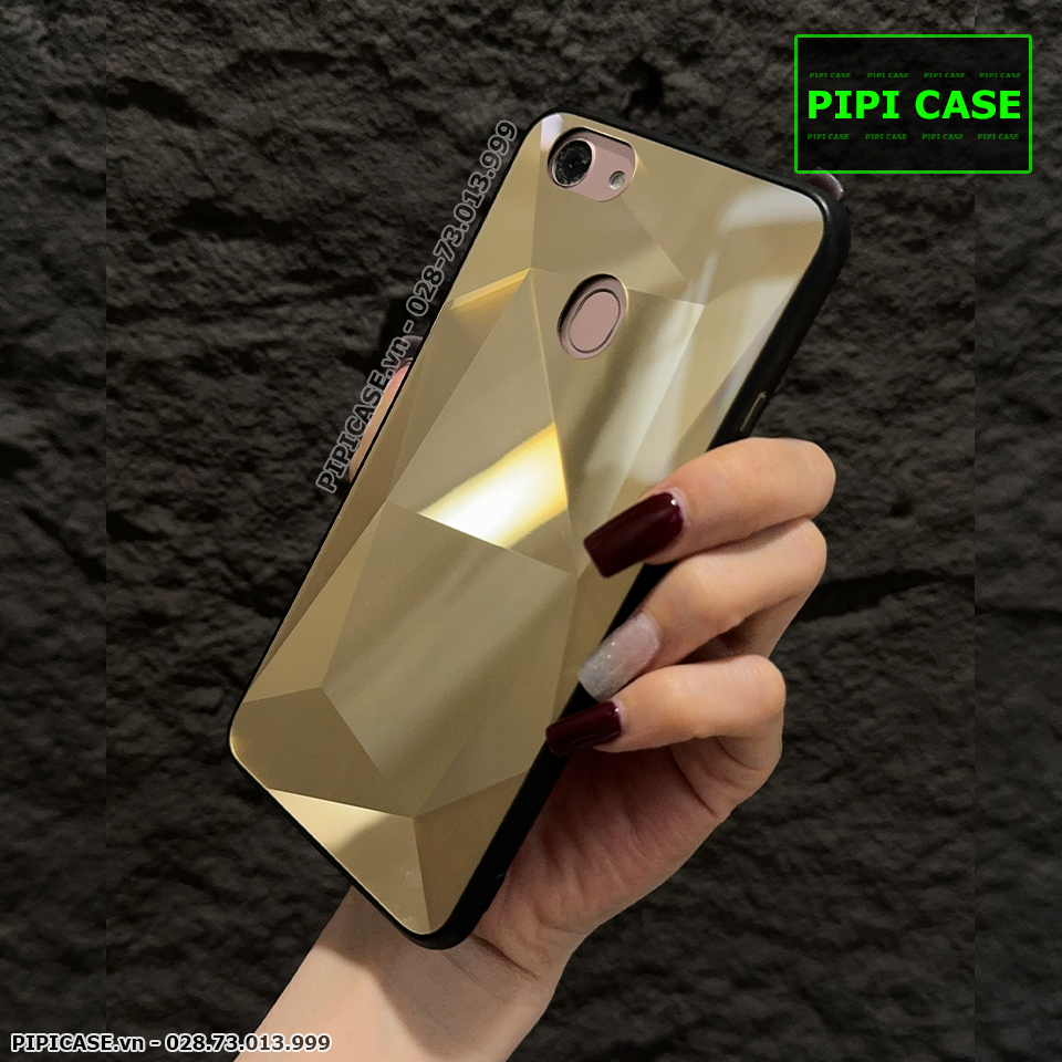 Ốp Lưng Oppo F5 - Kim Cương 6D - Vàng_thumbnail_2