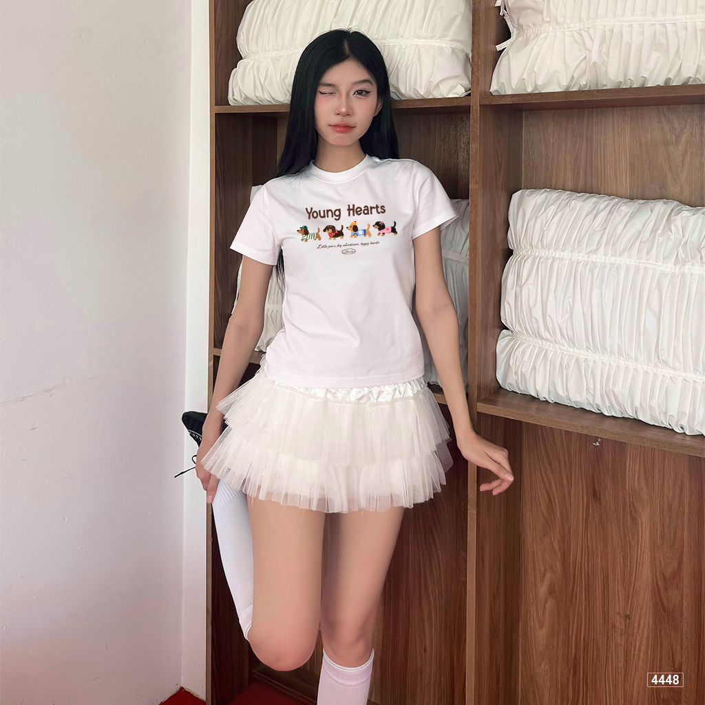 Áo baby tee Hàn Quốc young hearts form tôn dáng Miucho 4448_thumbnail_2