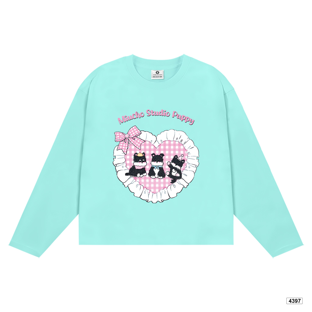 Áo thun tay dài nữ puppy love form boxy Miucho 4397_thumbnail_11